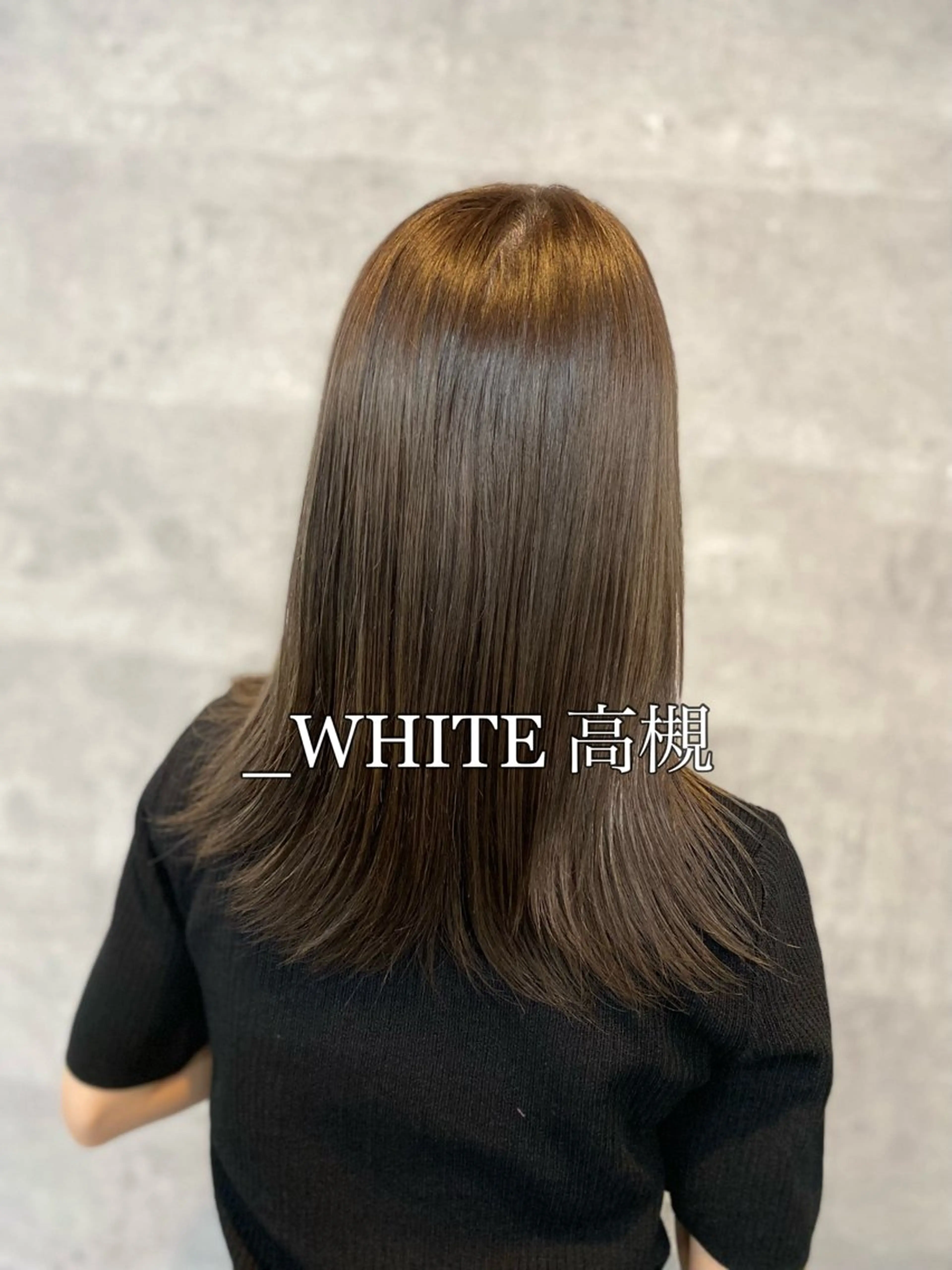 ミディアム カット ヘアカラー _WHITE 高槻店 平野湧人　/髪質改善のヘアスタイル