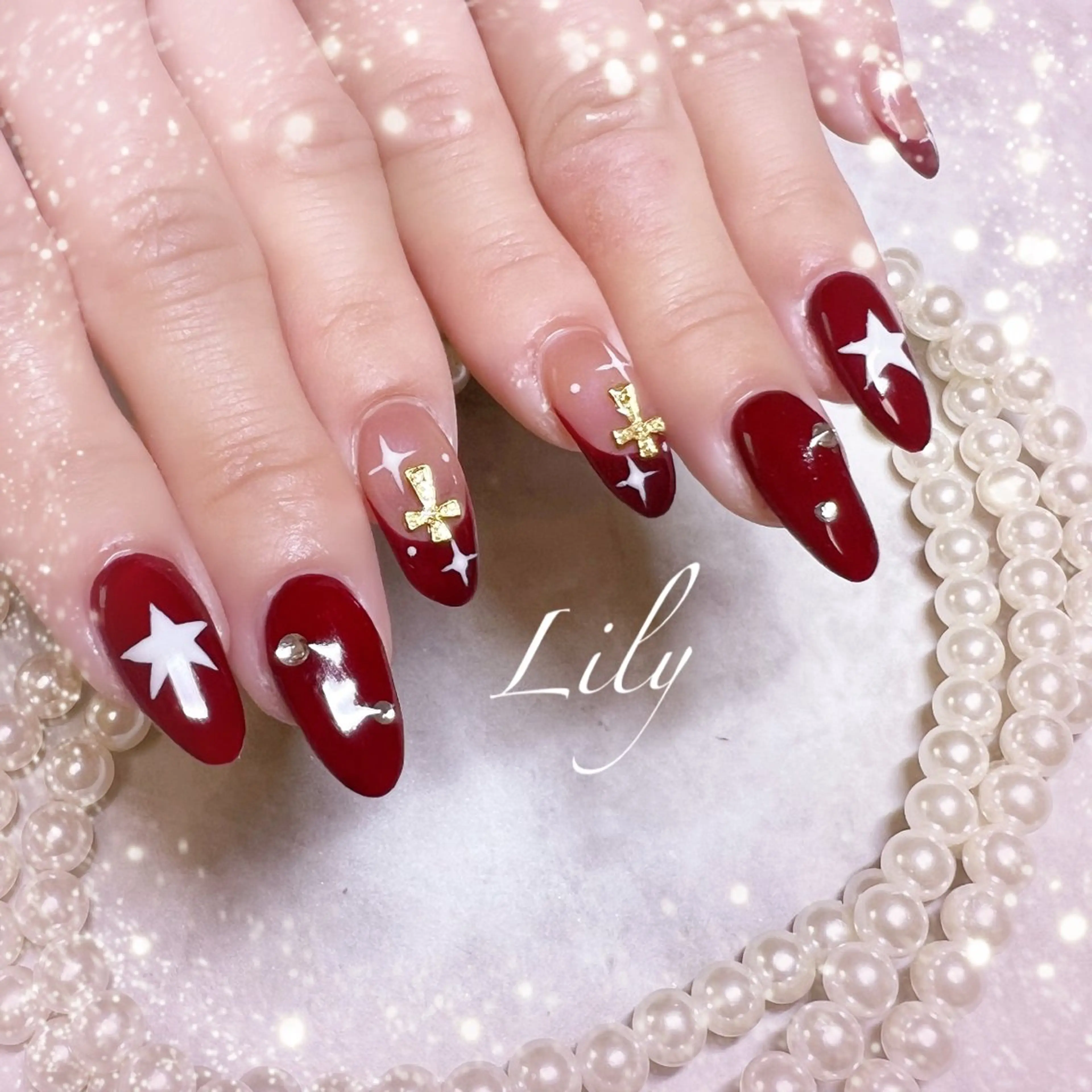 ネイル ハンドネイル Lily*nail 🌻Mii🌻のネイルデザイン