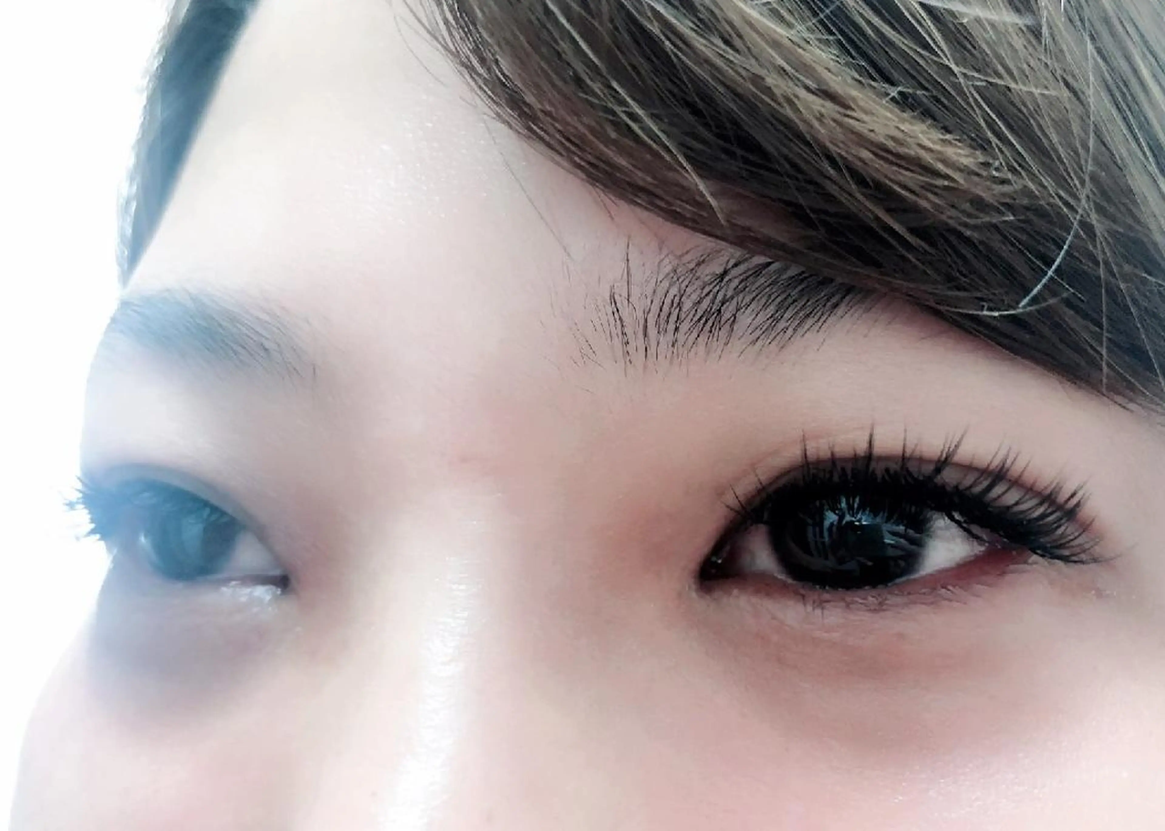 マツエク・マツパ 付け放題 キュート フラットラッシュ 下まつげエクステ 一重×まつ毛パーマ 吉岡 ゆうなのマツエク・マツパデザイン