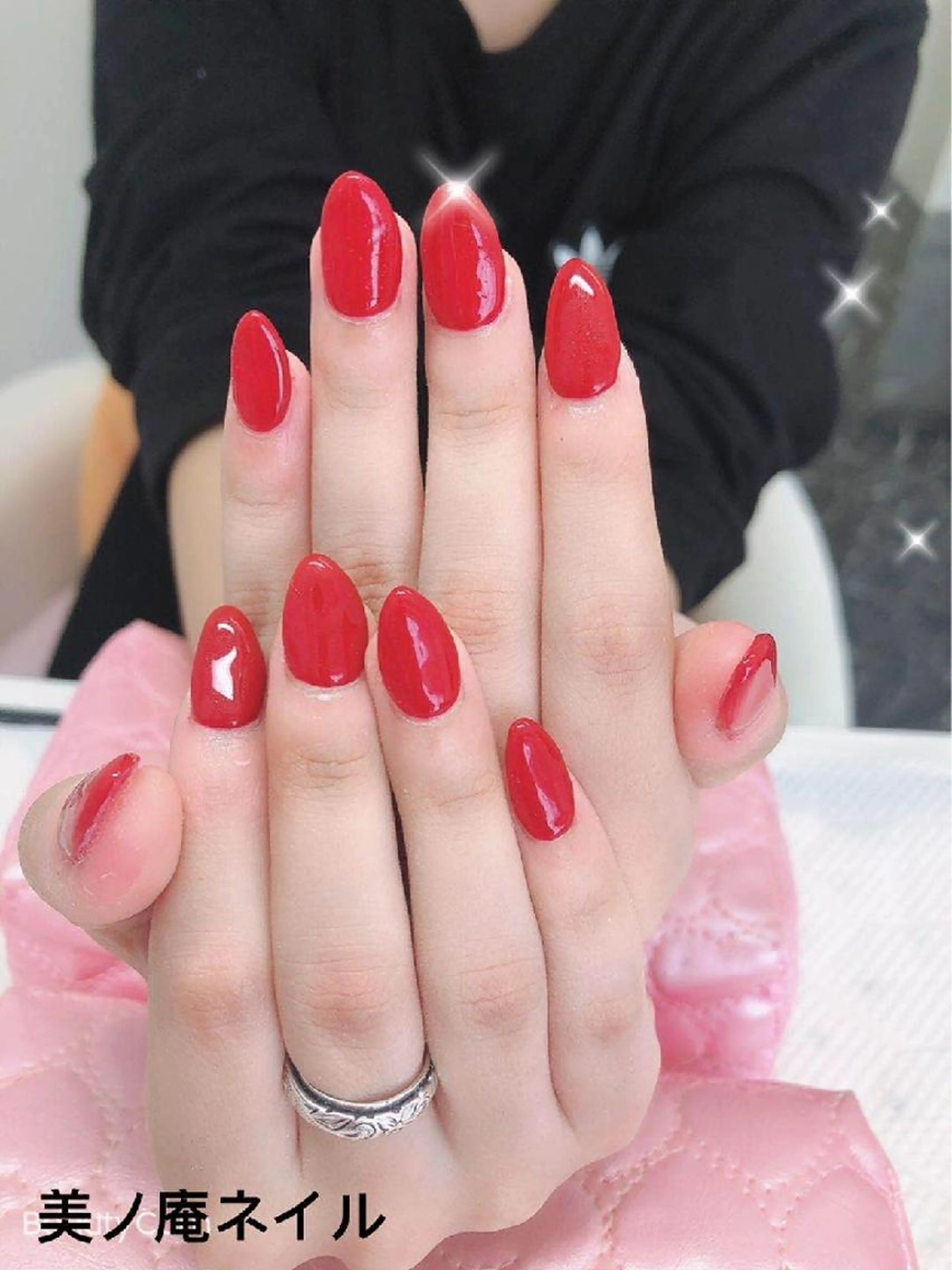 春限定クーポン★アクリルスカルプ10本長さ出し＋ワンカラーorラメグラデーション★400色からお選び頂けます🎶の写真