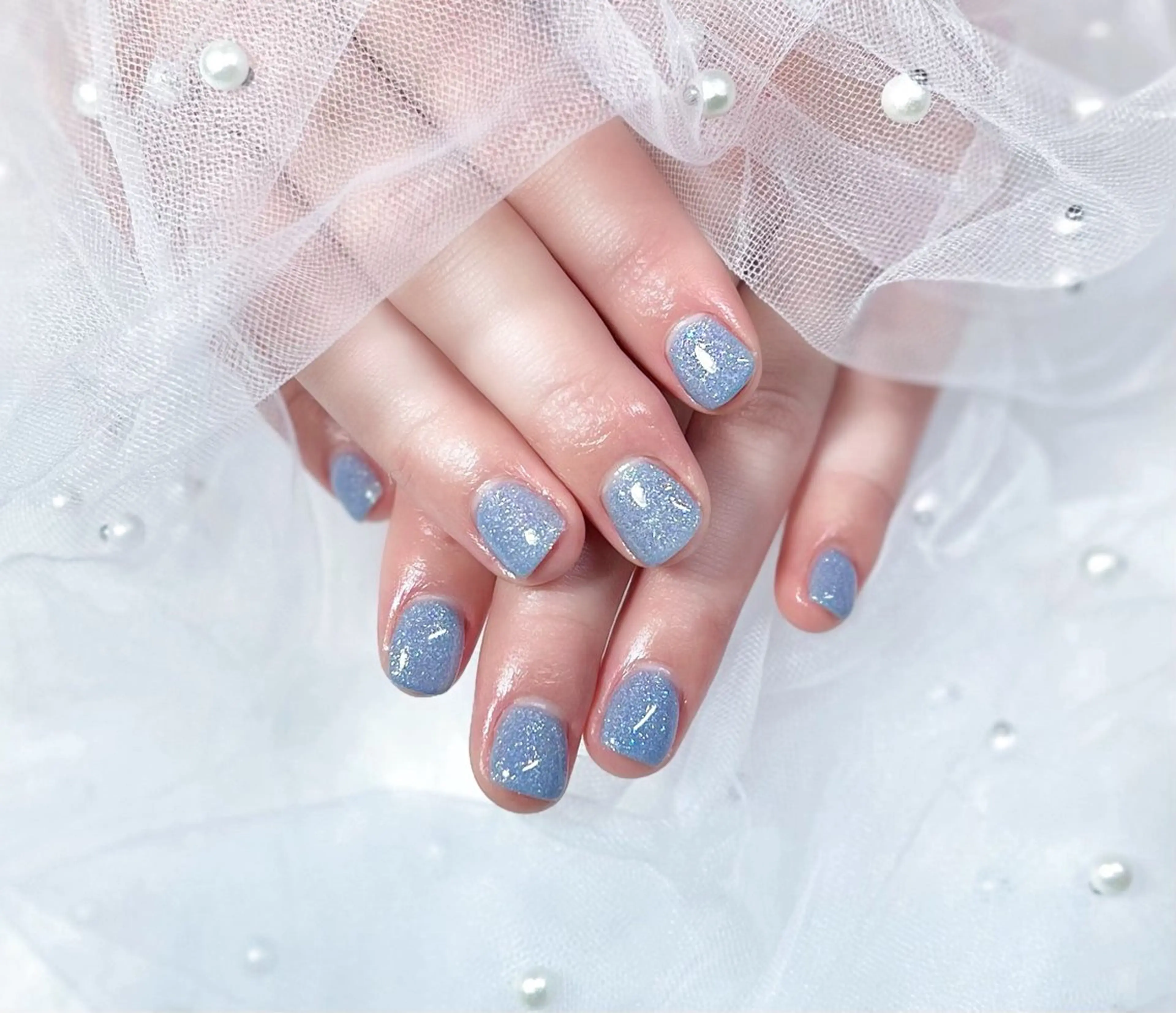 ネイル 韓国ネイル ワンカラーネイル 冬ネイル Chat　noir所属・【chatnoir】 MIYUのネイルデザイン