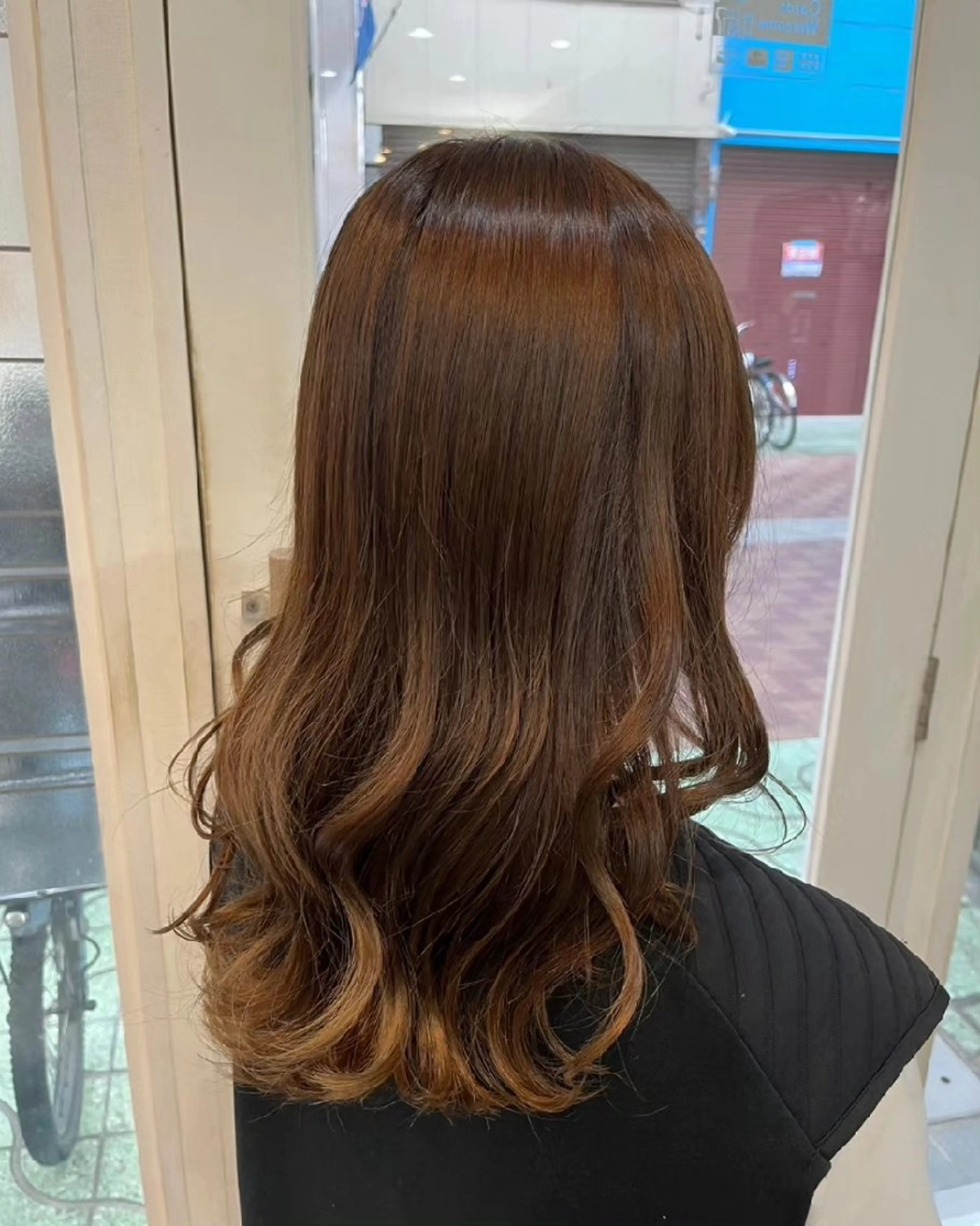 カラー ヘアカラー 暖色🍎透明感カラー 🩵小林かりんのヘアスタイル