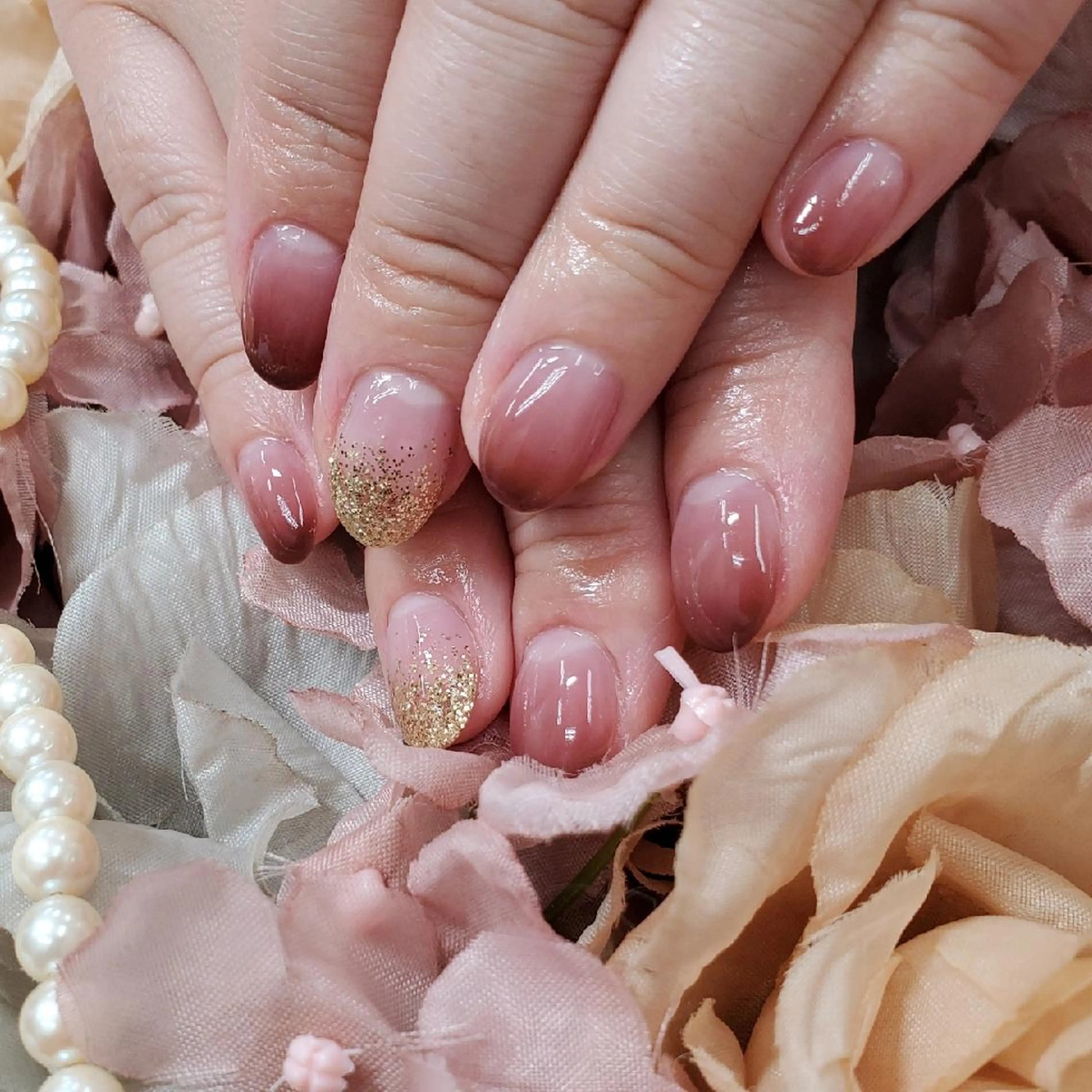 ネイル グラデーション ワンカラーネイル ハンドネイル 金沢 聖美のネイルデザイン