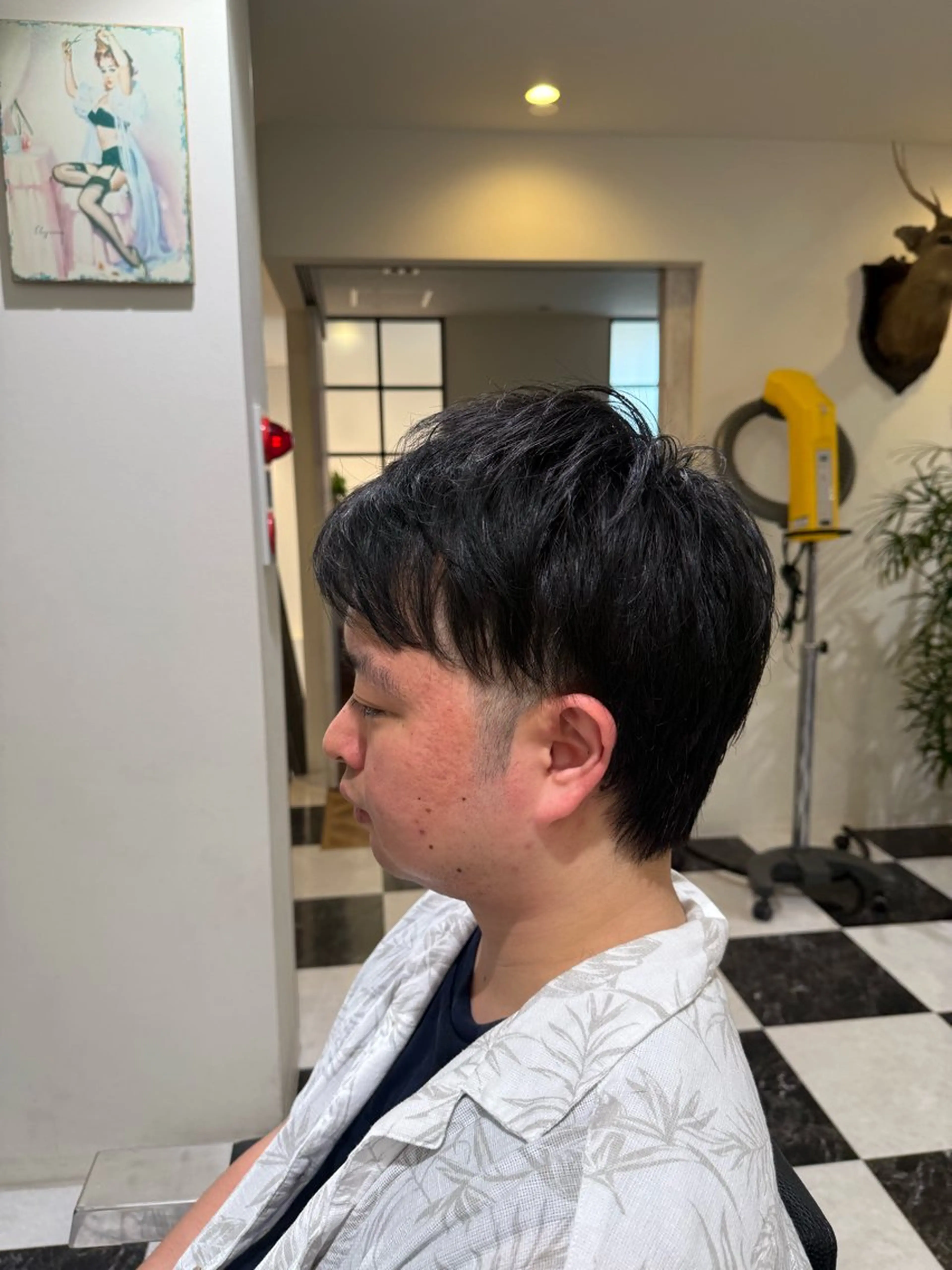 ショート メンズ 似合わせカットパーマ 長峯丈士のヘアスタイル