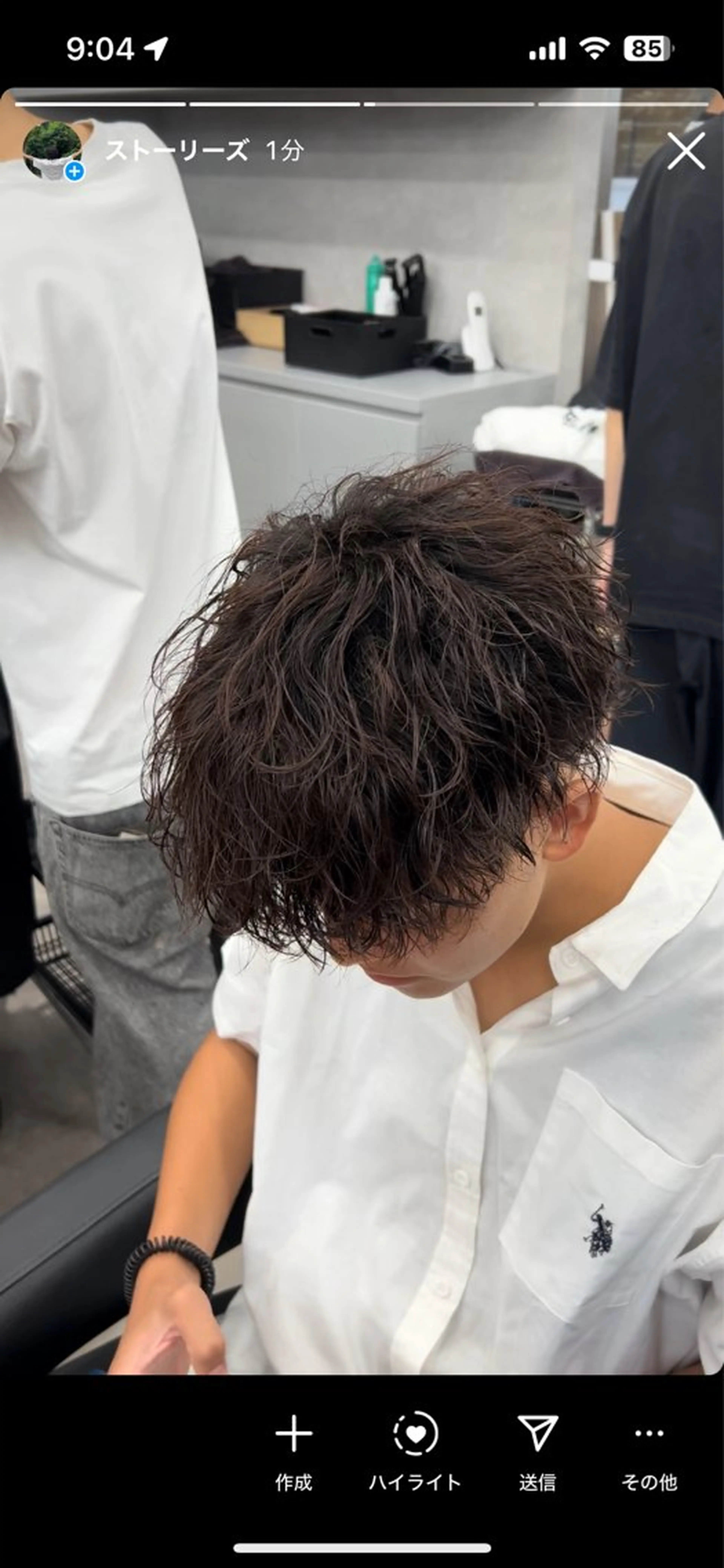 パーマ メンズ カット パーマ トリートメント ヘッドスパ ヘアセット イケメン製造機 🔥上原沙羅🔥のヘアスタイル