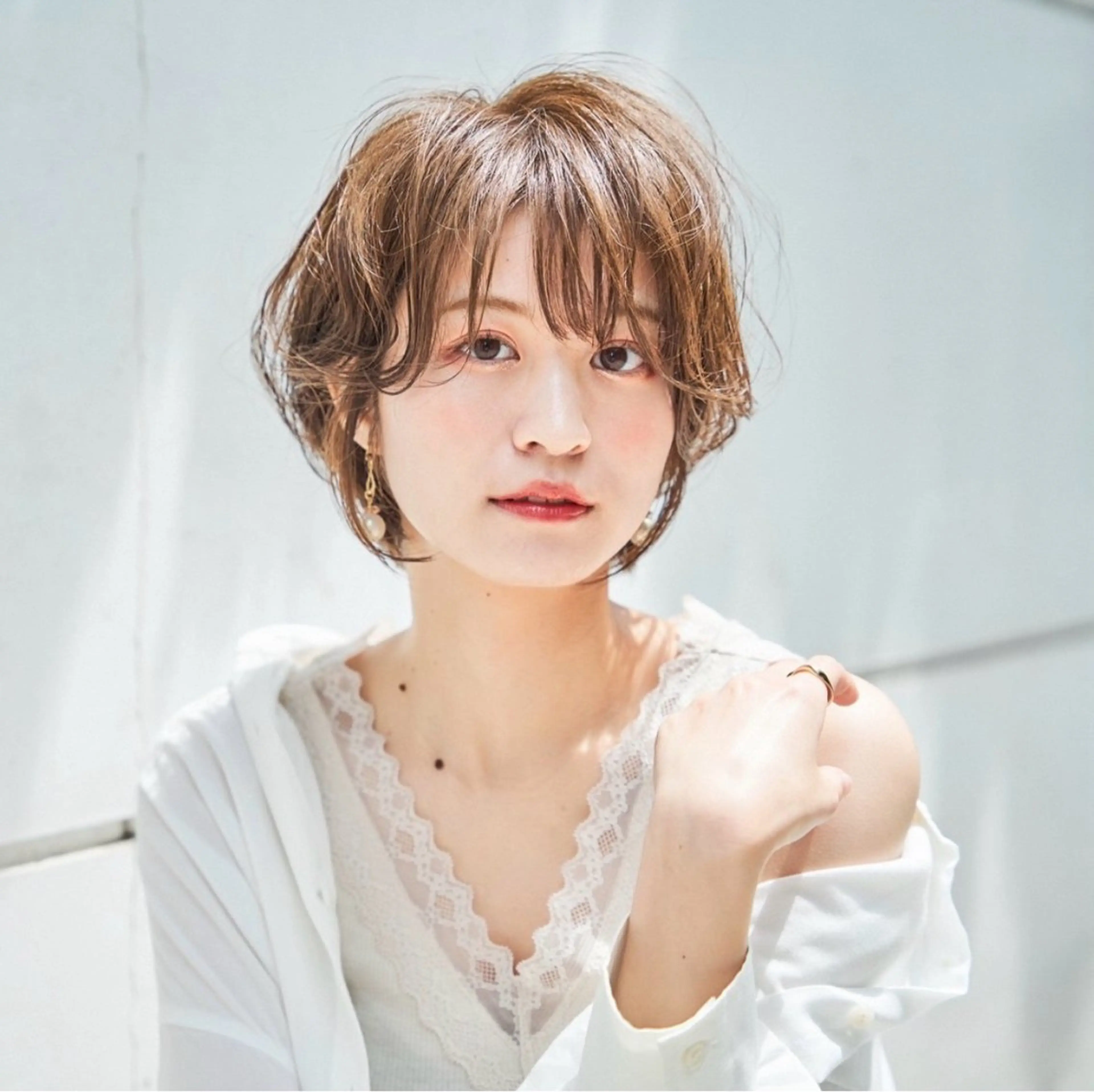 ショート パーマ 🍫くせ毛風 ナチュラルパーマ優吉のヘアスタイル