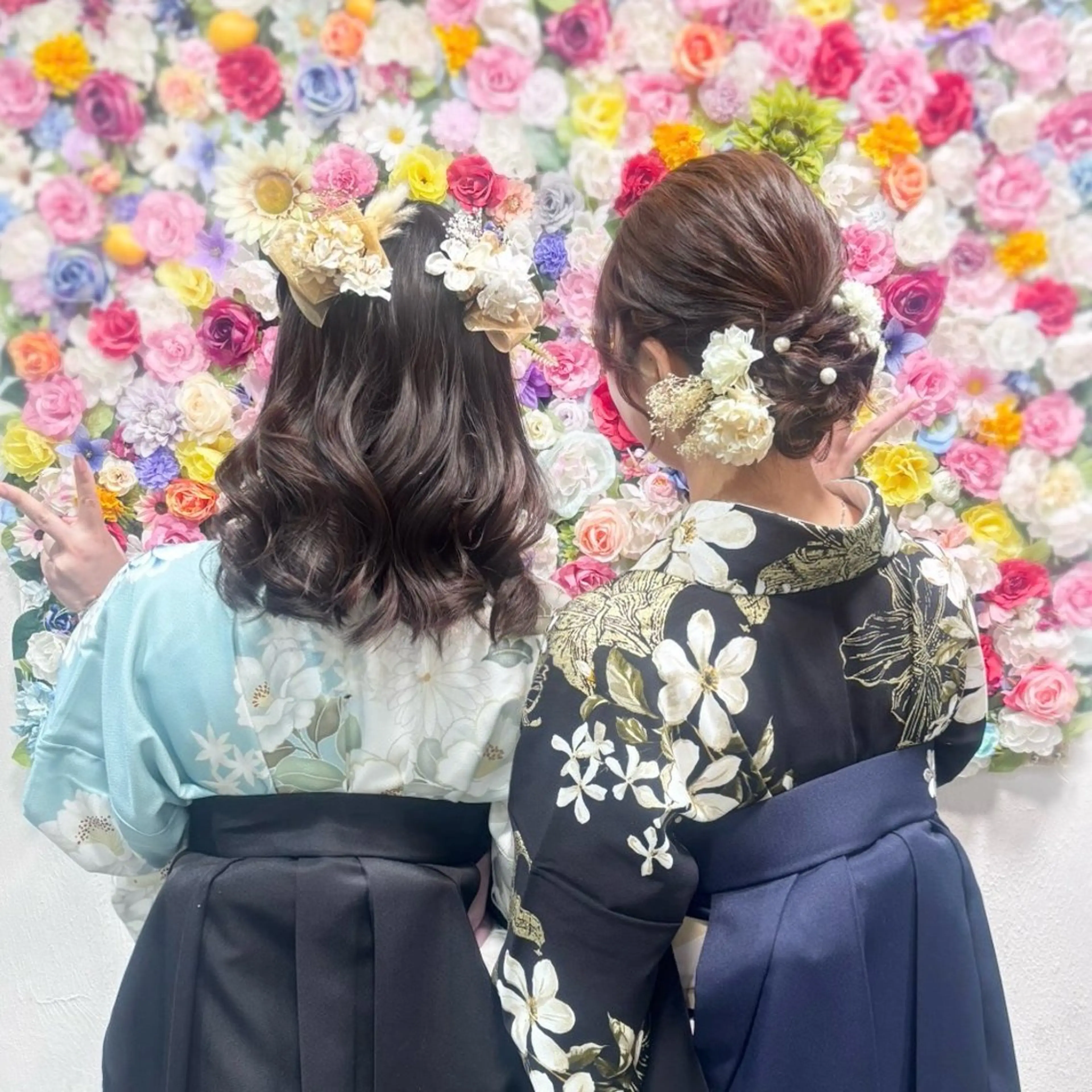 卒業式🎓💛ヘアセット+袴着付け✨の写真