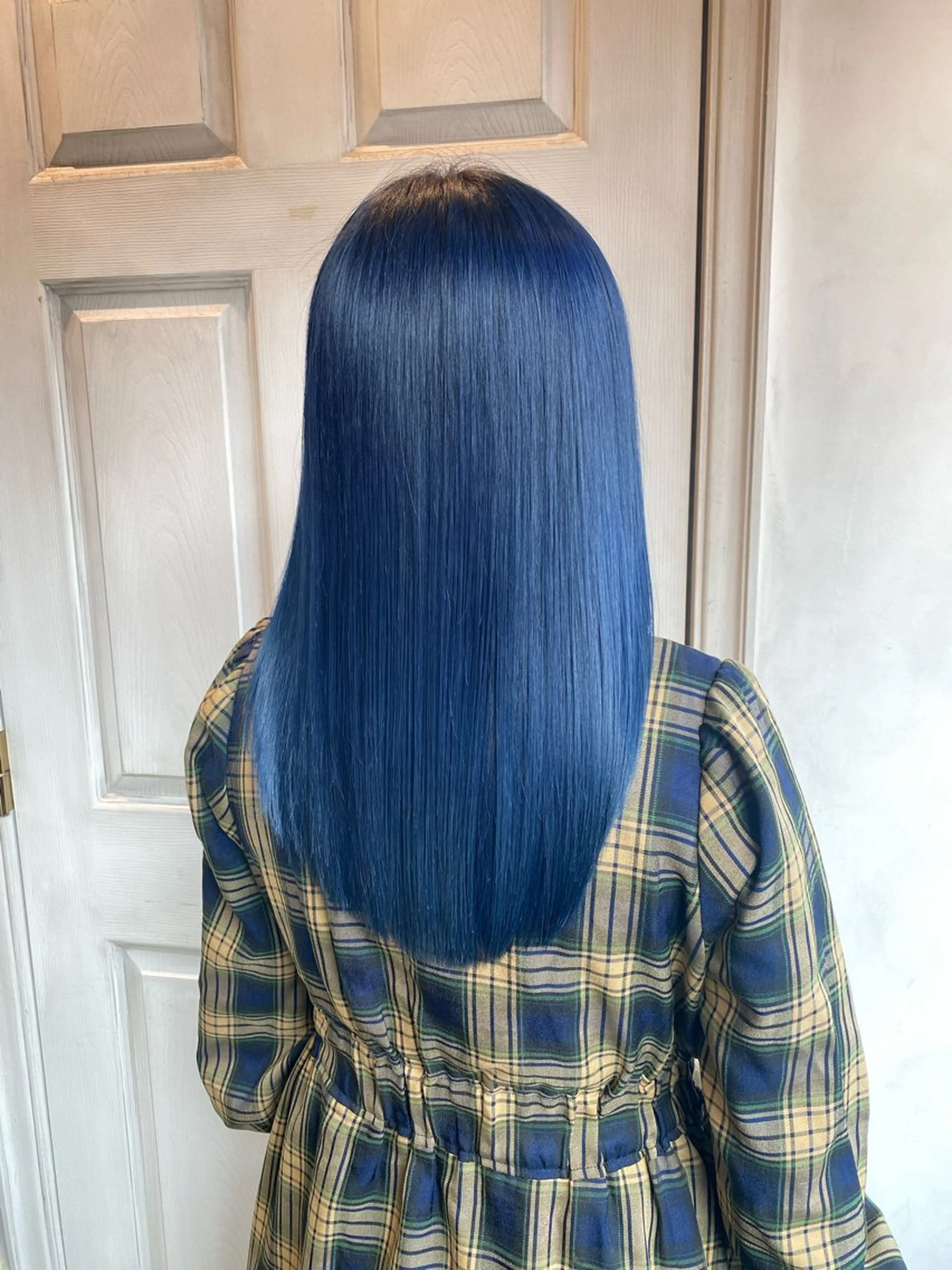 ロング カラー ブリーチ ブルーカラー ケアブリーチ ダブルカラー ヘアカラー トリートメント 千 田のヘアスタイル