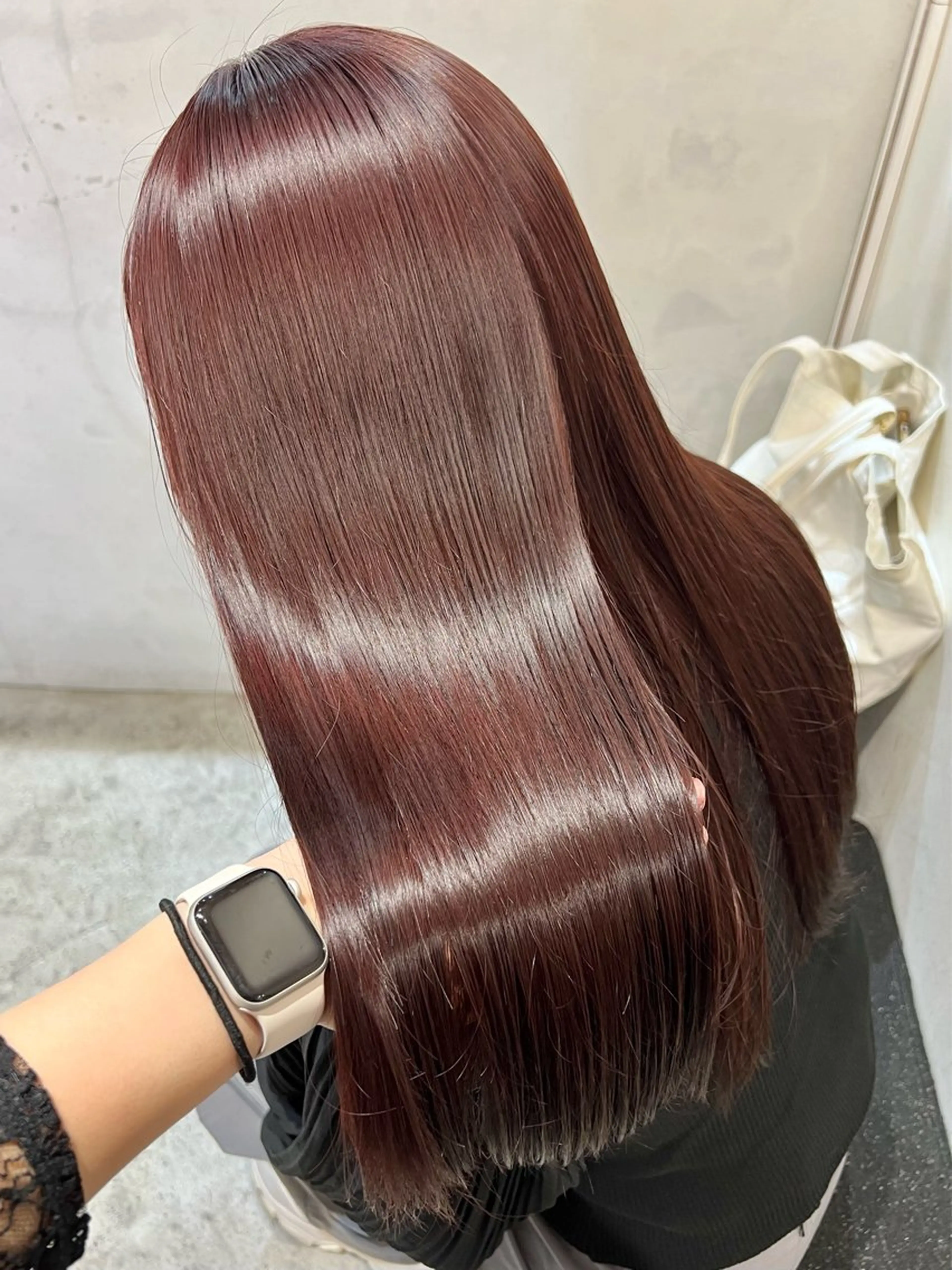 ロング ヘアカラー 暖色カラー/レイヤー カット☁️MEI☁️のヘアスタイル