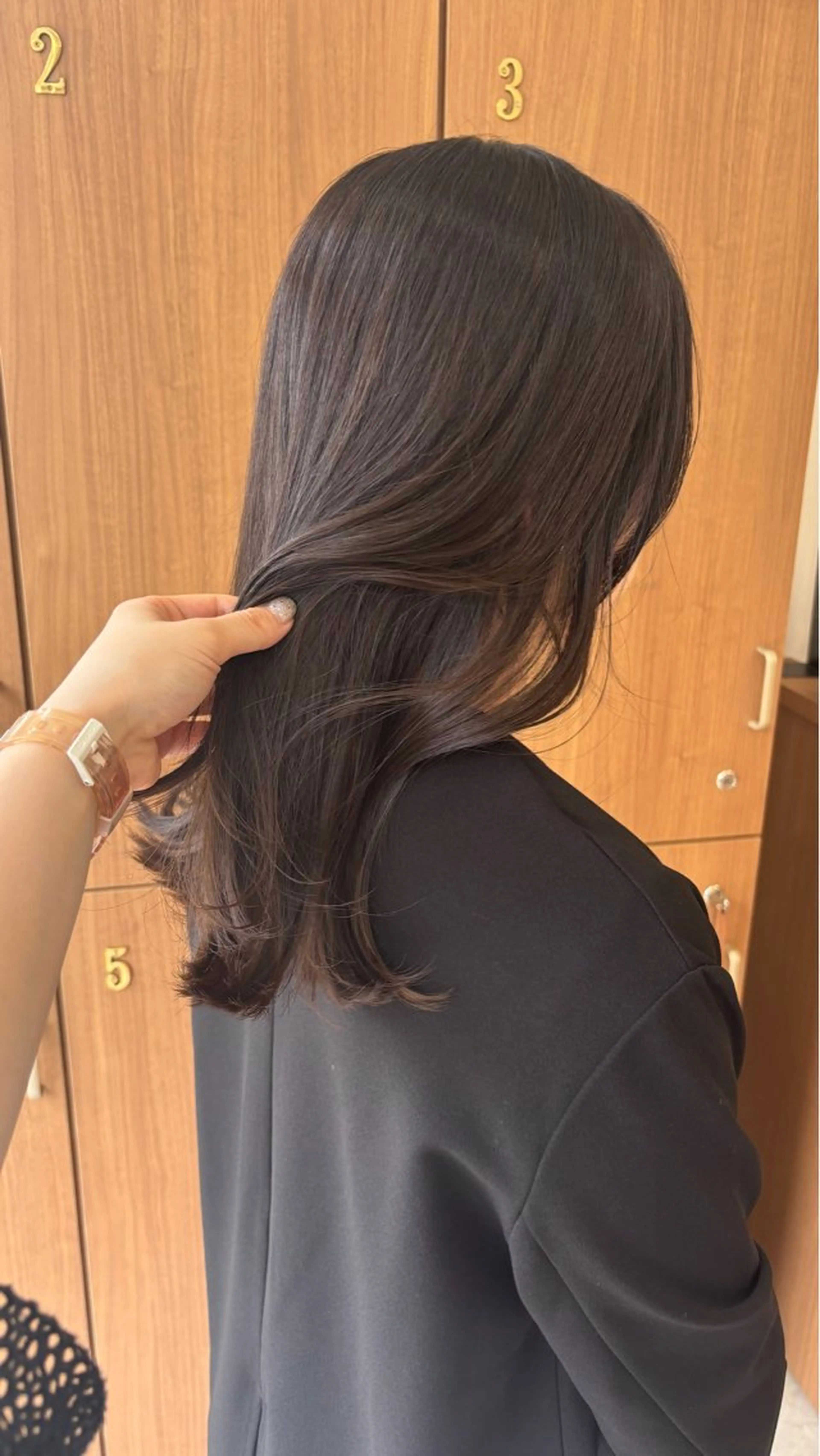 ロング カラー 能勢 莉里花のヘアスタイル
