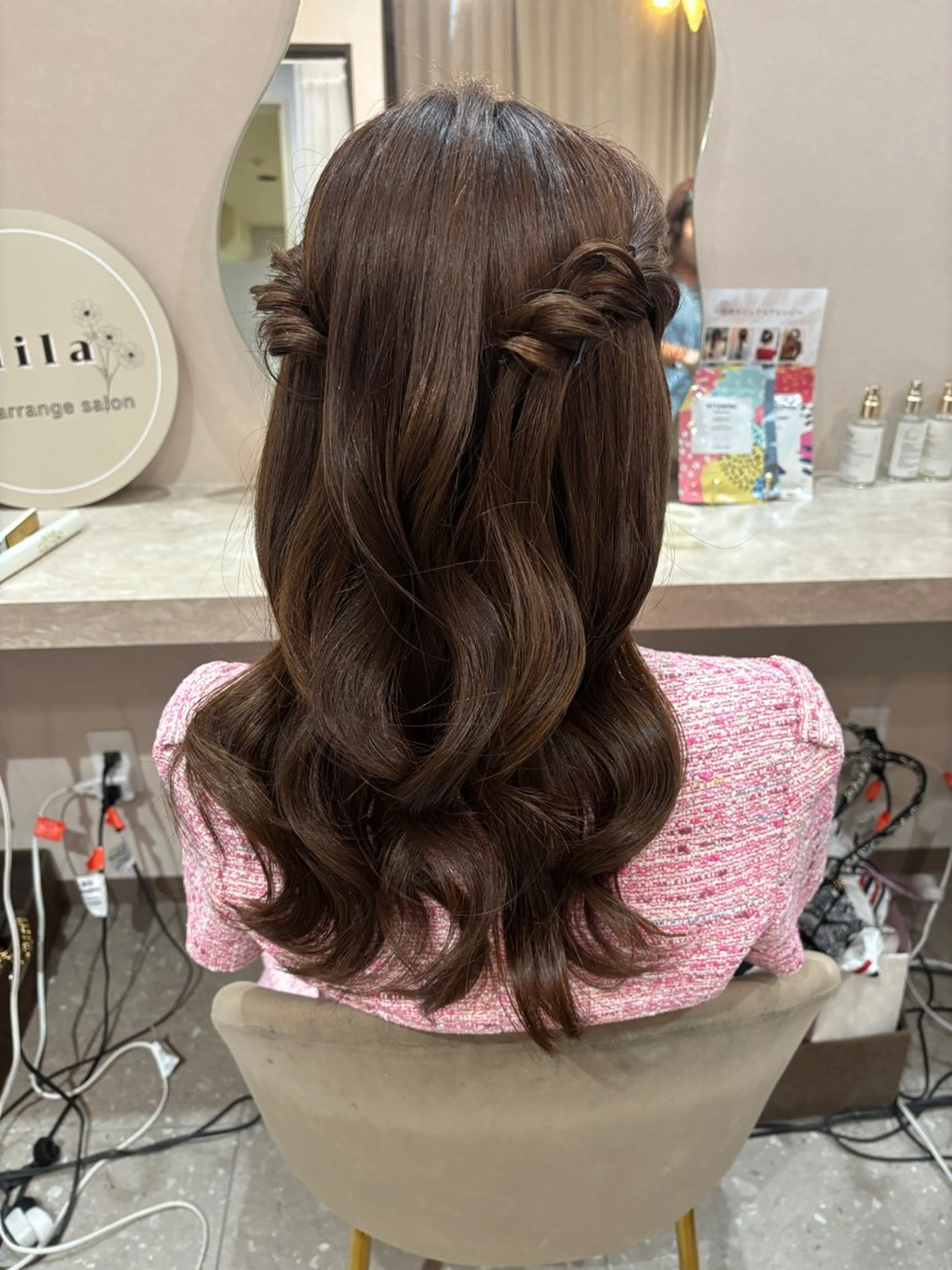 ヘアアレンジ ヘアセット Mila hinaのヘアスタイル