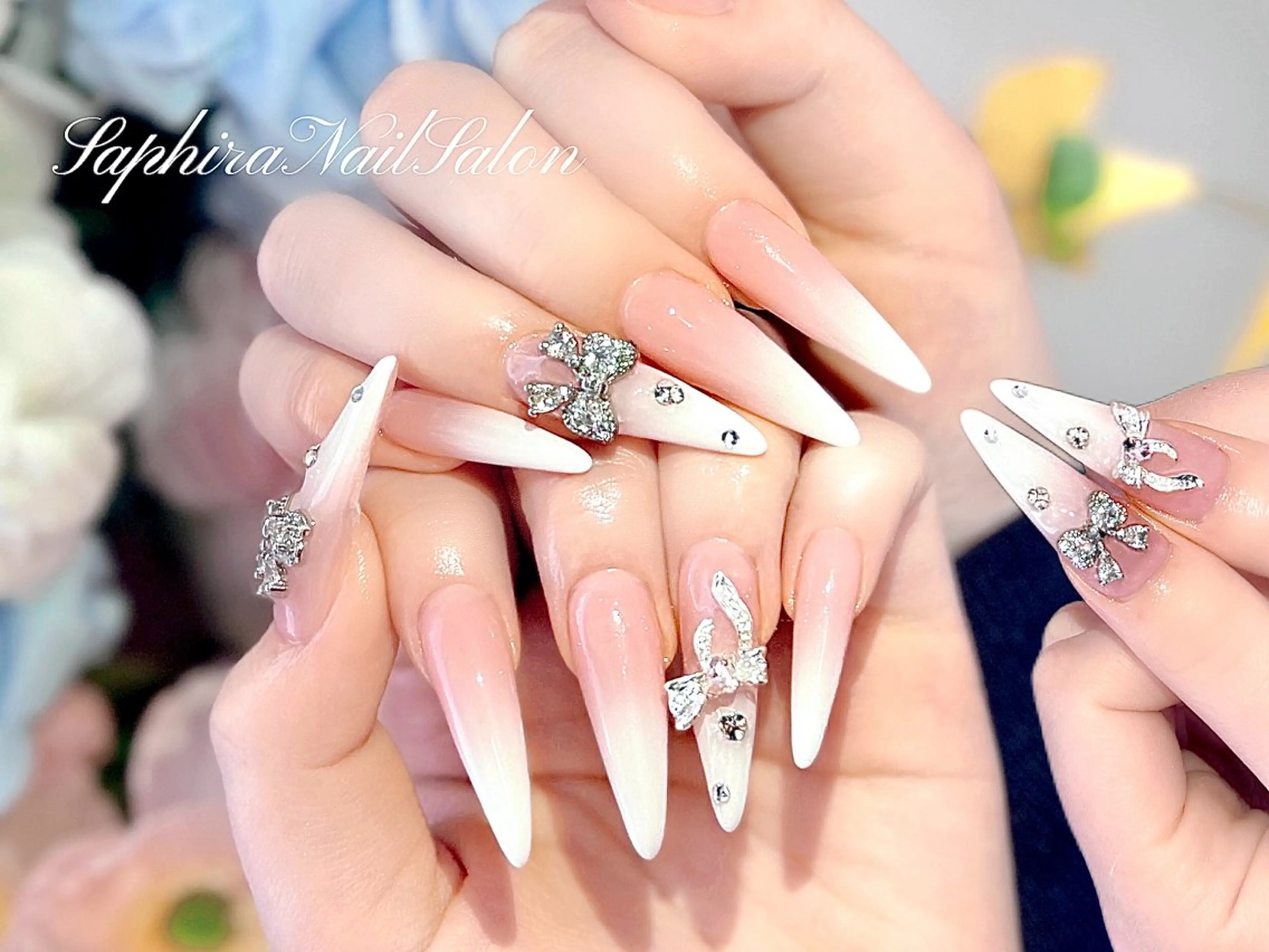 カラー ハンドネイル Saphiraネイル サロン錦糸町のネイルデザイン