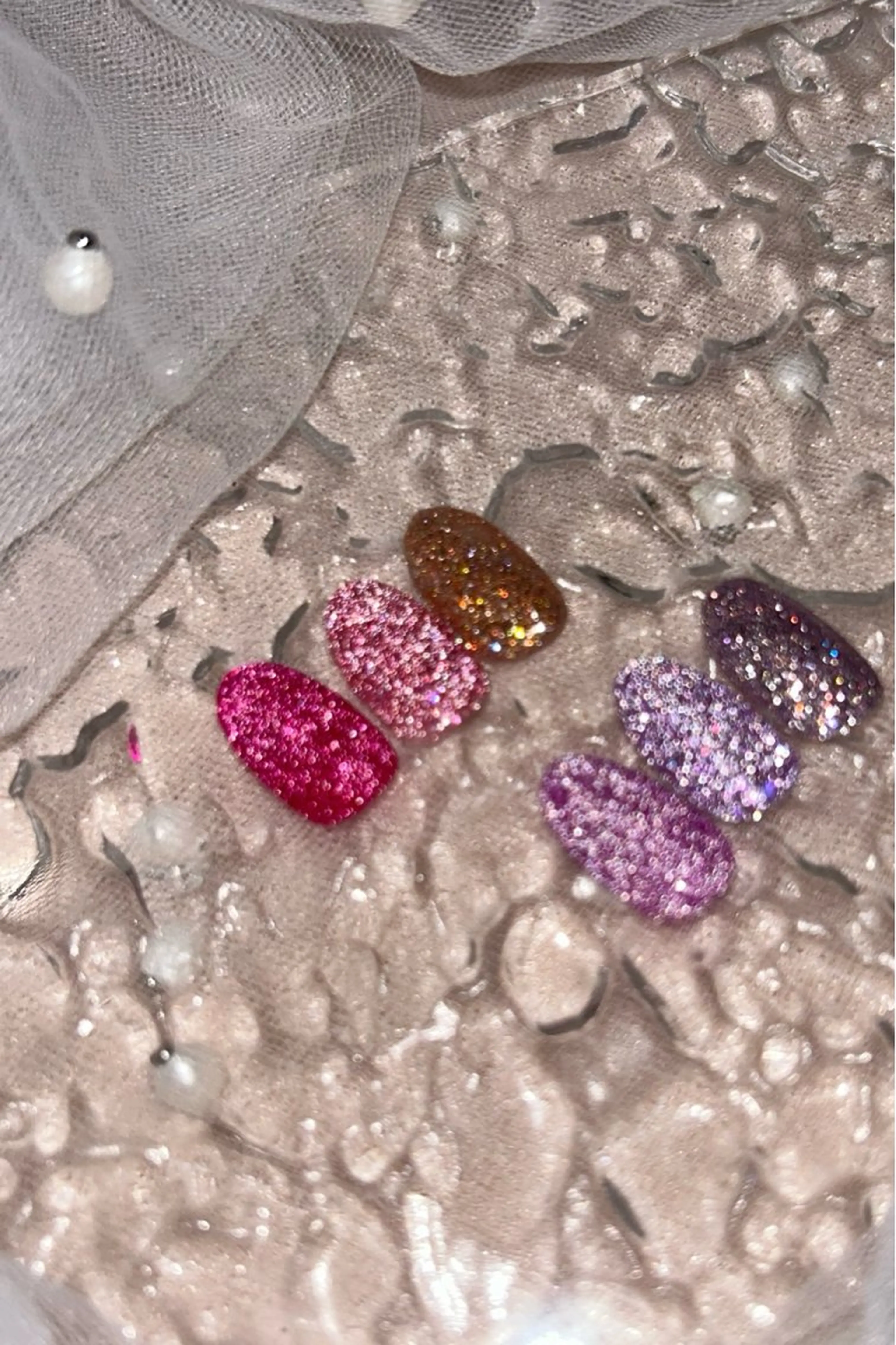 ネイル フラッシュネイル ジェルネイル ピンク 鈴木 亜和音のネイルデザイン