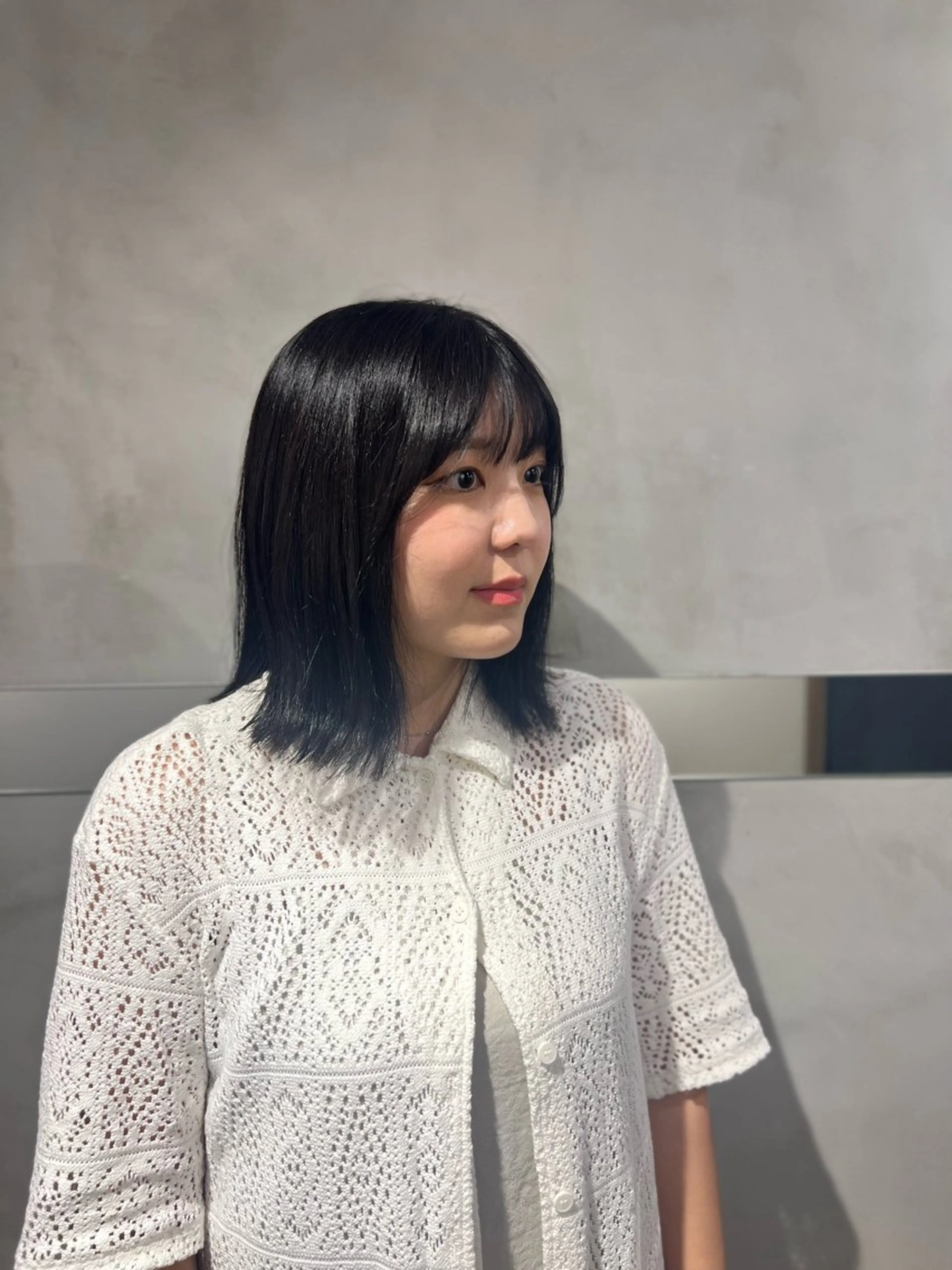 ミディアム カラー ヘアカラー ミディアムレイヤー/ 艶カラー🎀　emiのヘアスタイル