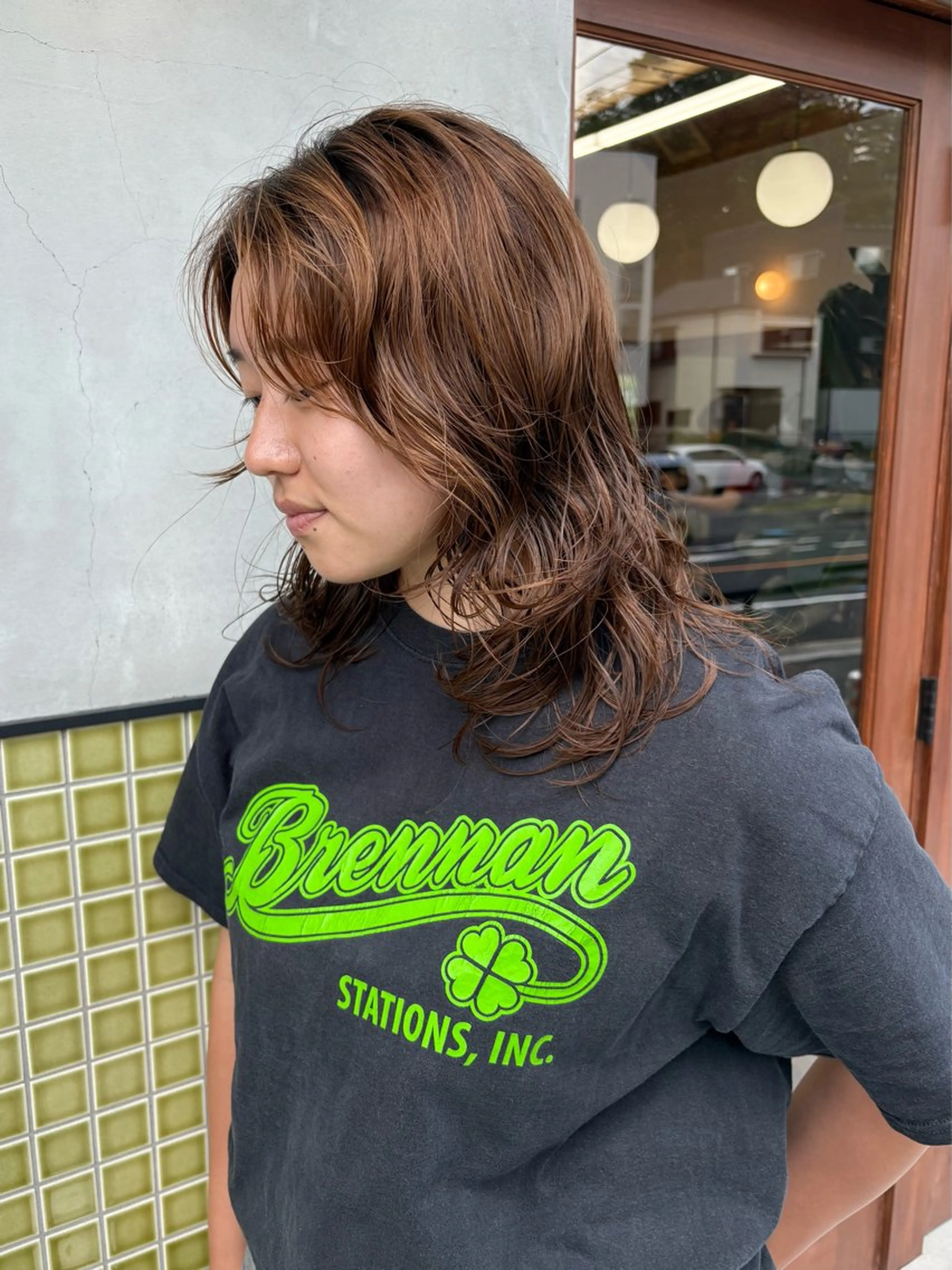 ミディアム パーマ ミディアムパーマ カット パーマ 五十嵐 雄毅のヘアスタイル