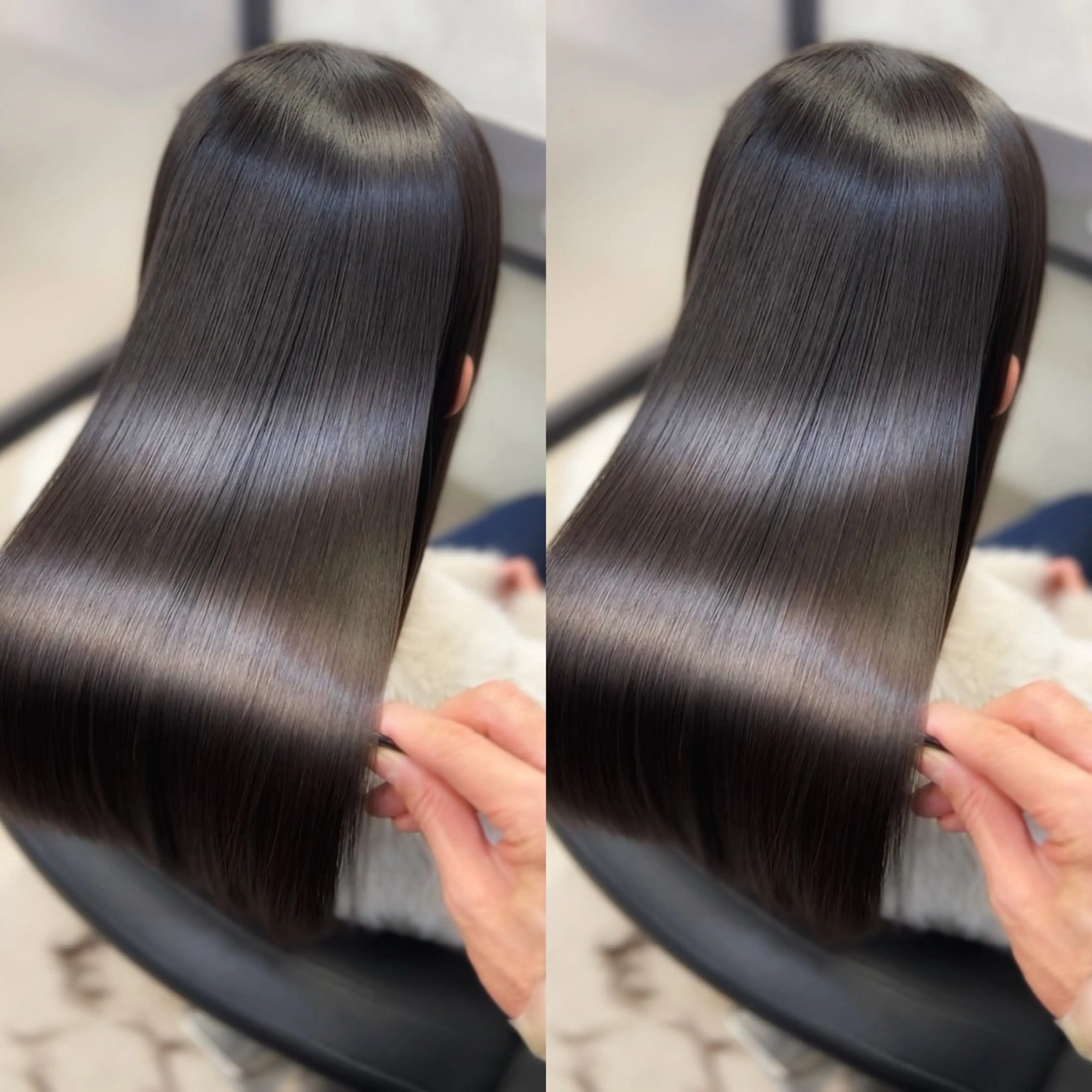 ロング 髪質改善 韓国風ヘア ロング 縮毛矯正 カット 縮毛矯正 トリートメント 新宿/美髪矯正 髪質改善/韓国風山本のヘアスタイル