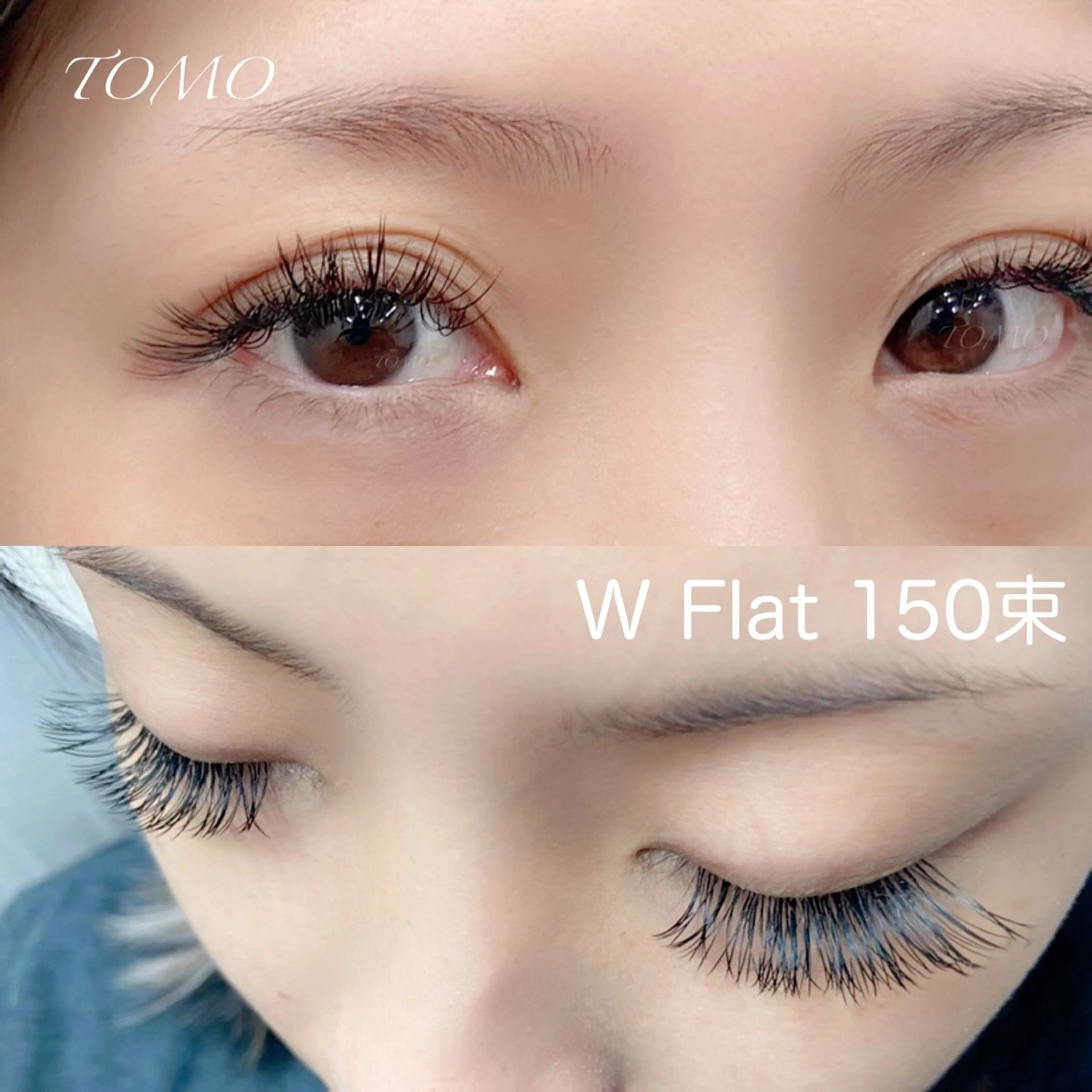 マツエク・マツパ バインドロック 束感まつ毛 カラーマツエク フラットラッシュ 韓国風マツエク マツエク eneru by arto🌻TOMOのマツエク・マツパデザイン