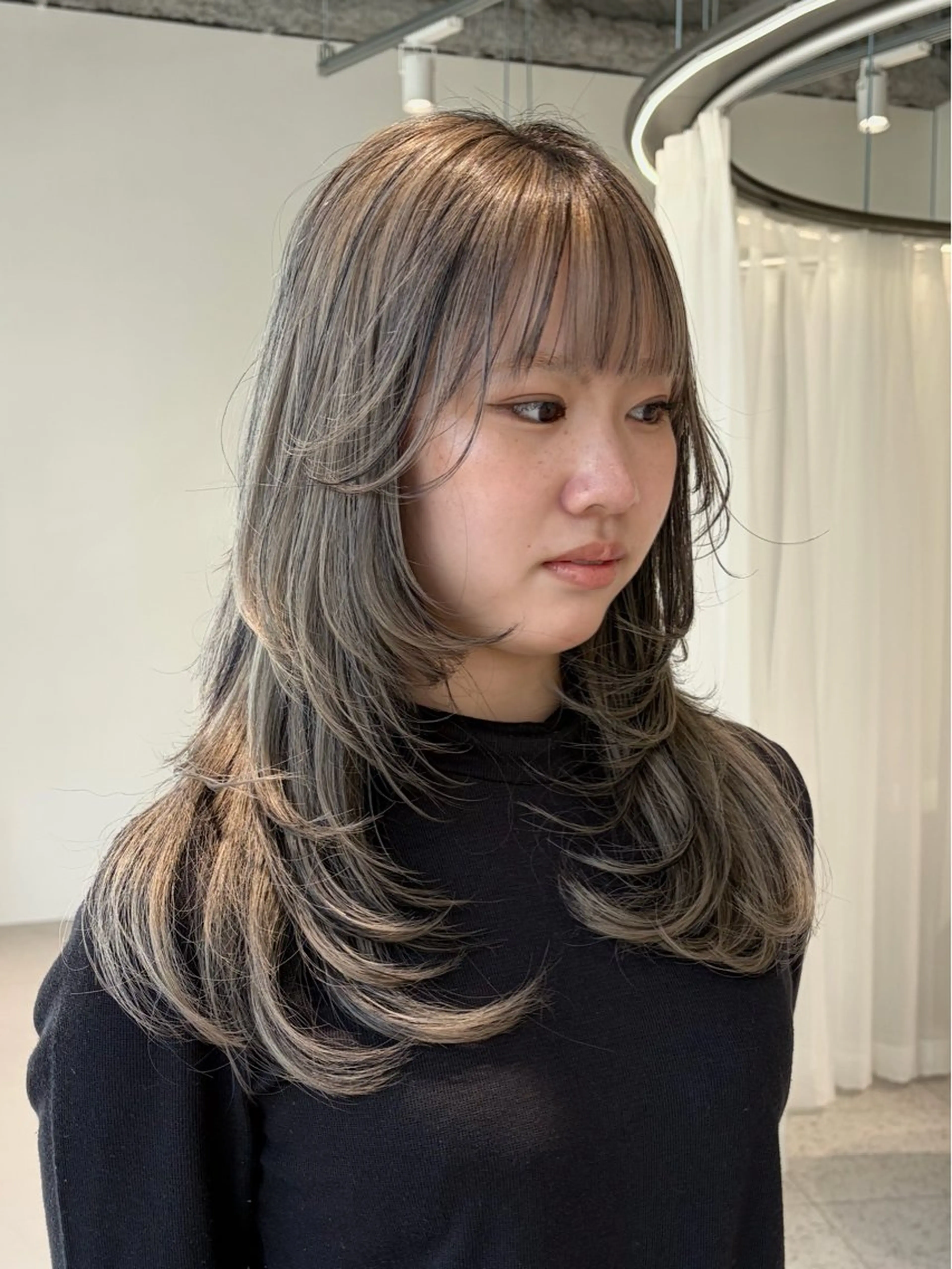 ロング レイヤーカット カット サエ/ レイヤー/パーマのヘアスタイル