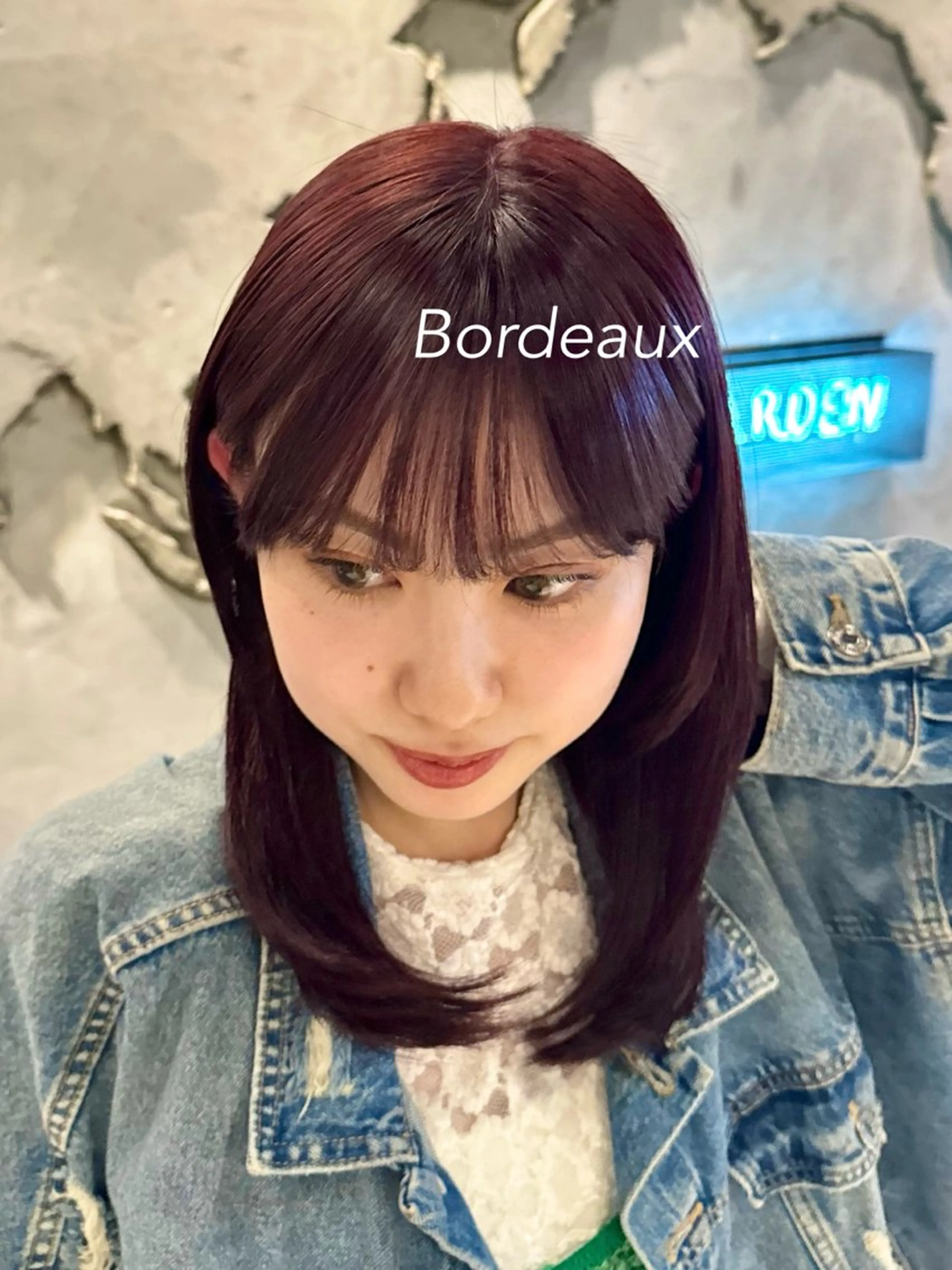 セミロング カラー ヘアアレンジ ブリーチ ダブルカラー ブリーチなしカラー ボブ 顔周りカット×透明感 カラー💫AINAのヘアスタイル
