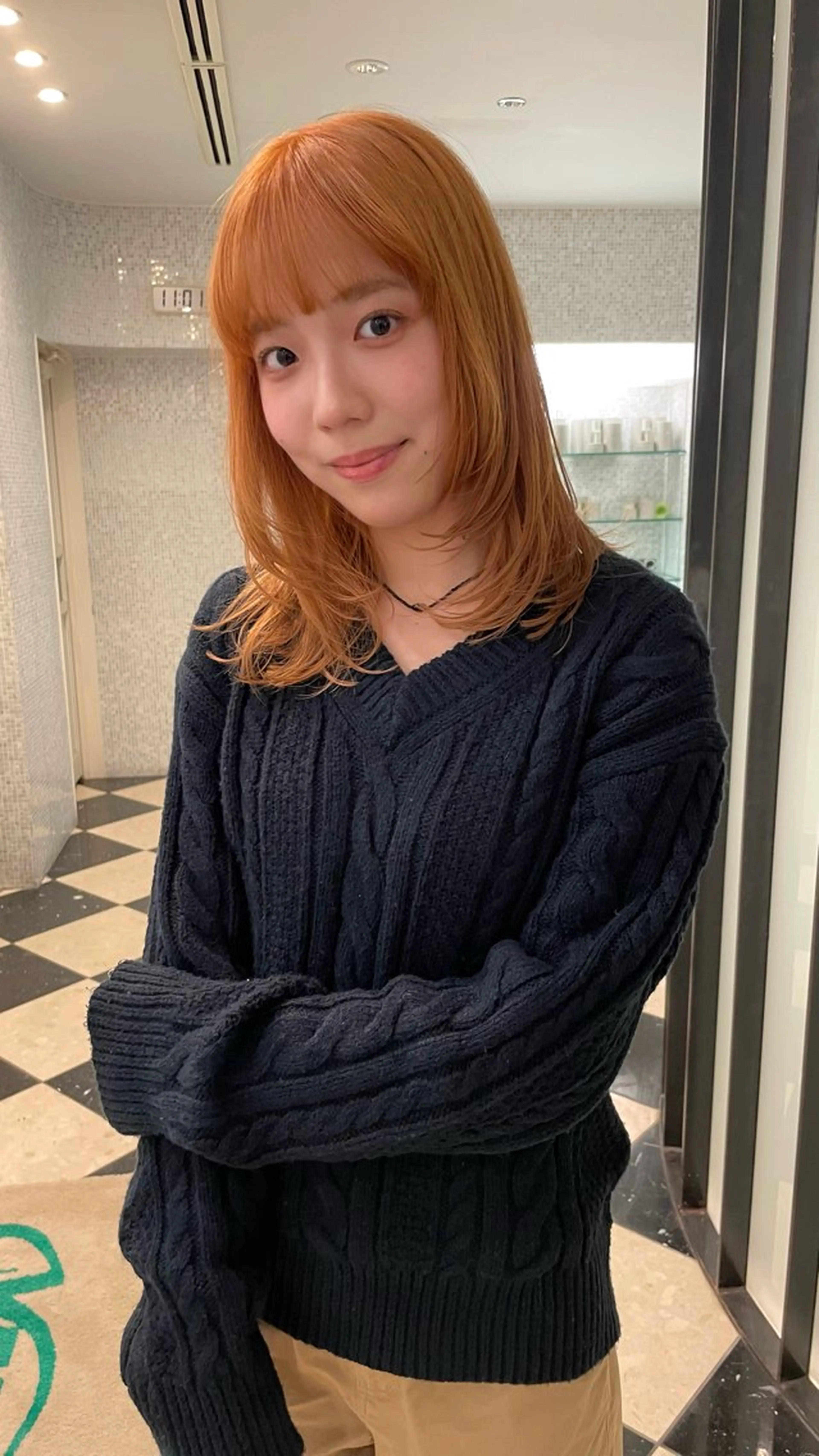 ミディアム カラー 林本　南壱人/カット /パーマ/カラーのヘアスタイル