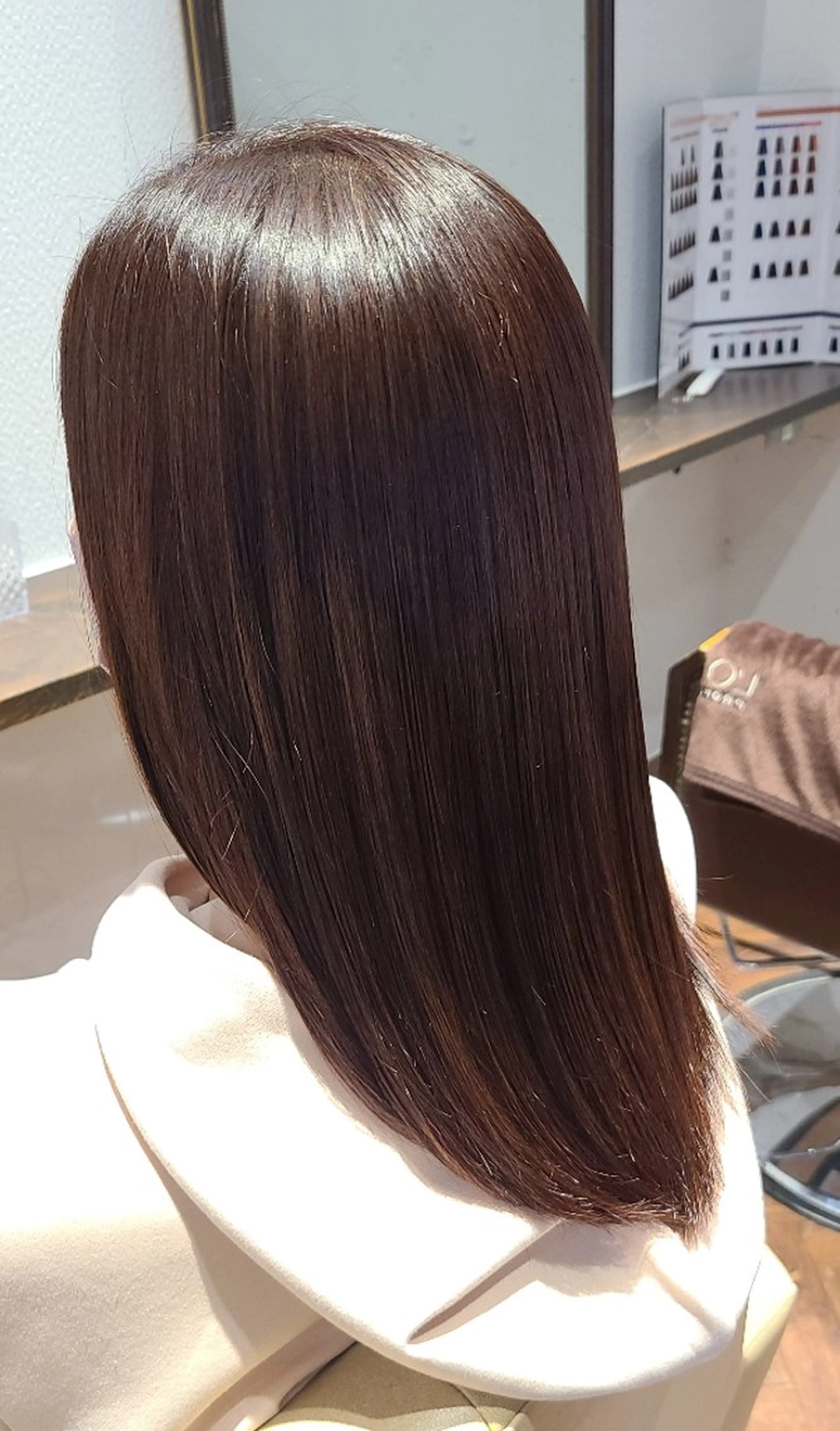 セミロング 髪質改善 カット 縮毛矯正 トリートメント こだしま   みなのヘアスタイル