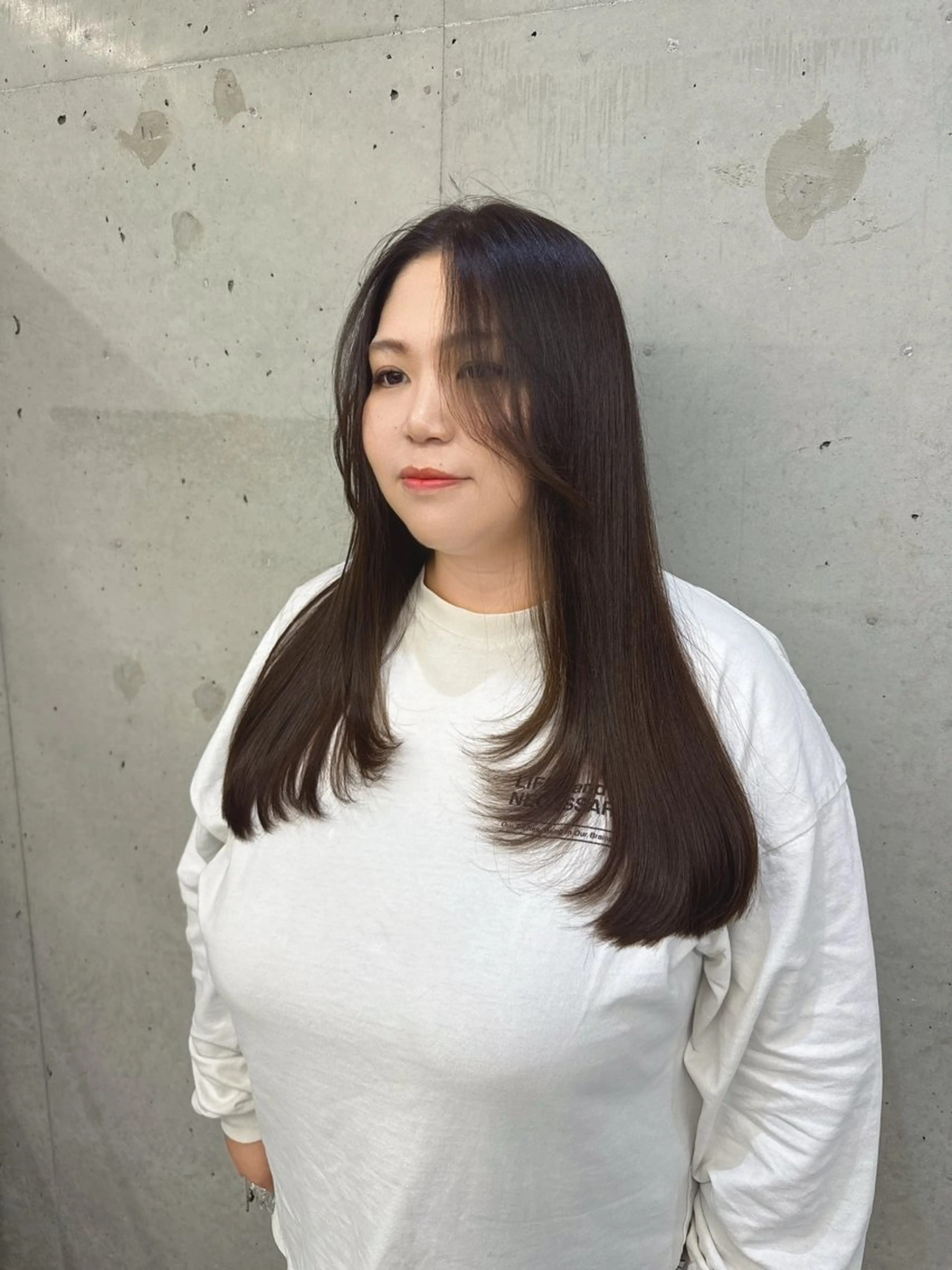 ロング カット ヘアカラー トリートメント Hinane ‪❤︎‬のヘアスタイル