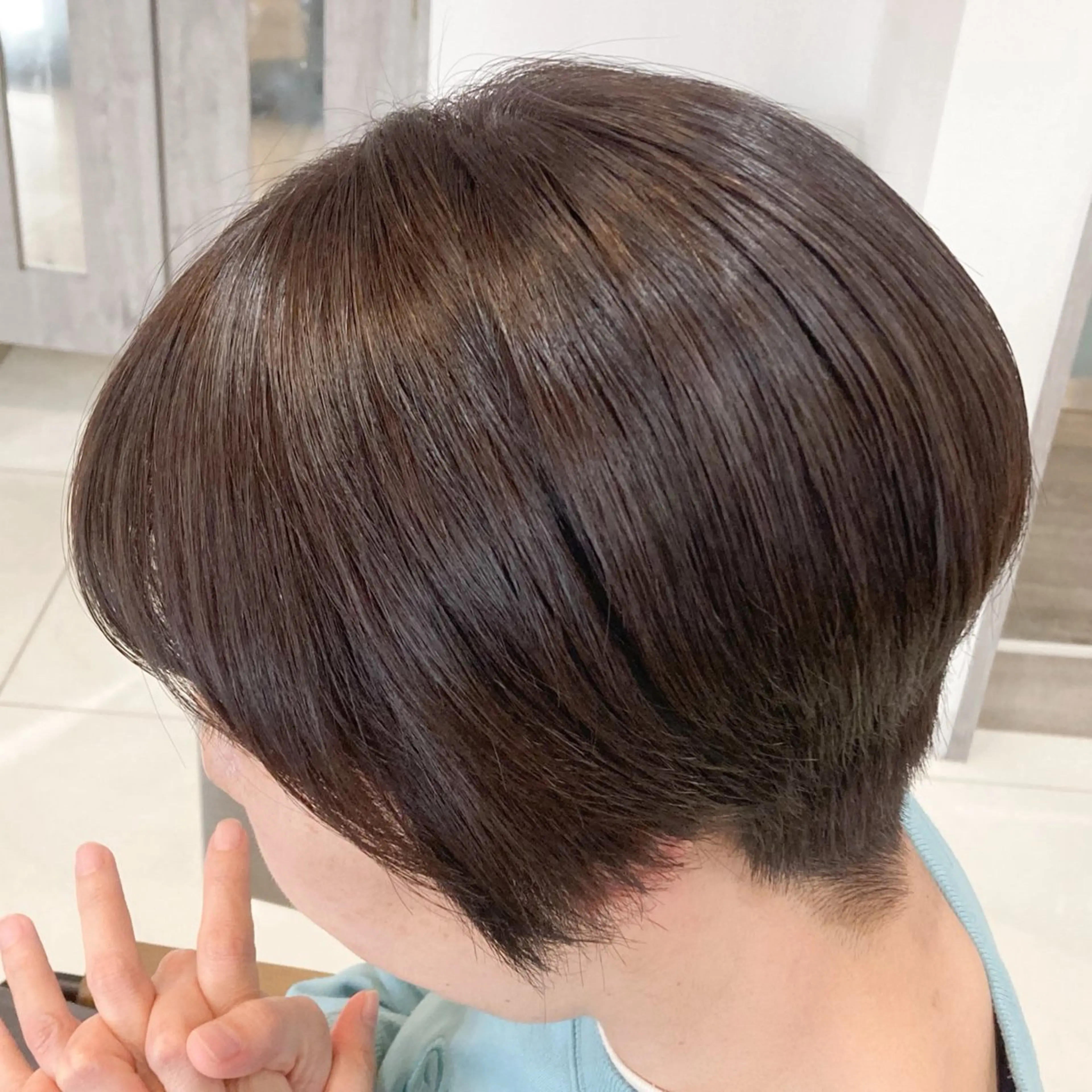 ショート カラー ブラウンカラー ナチュラルブラウン Lita浜線店 太田 瑠花のヘアスタイル