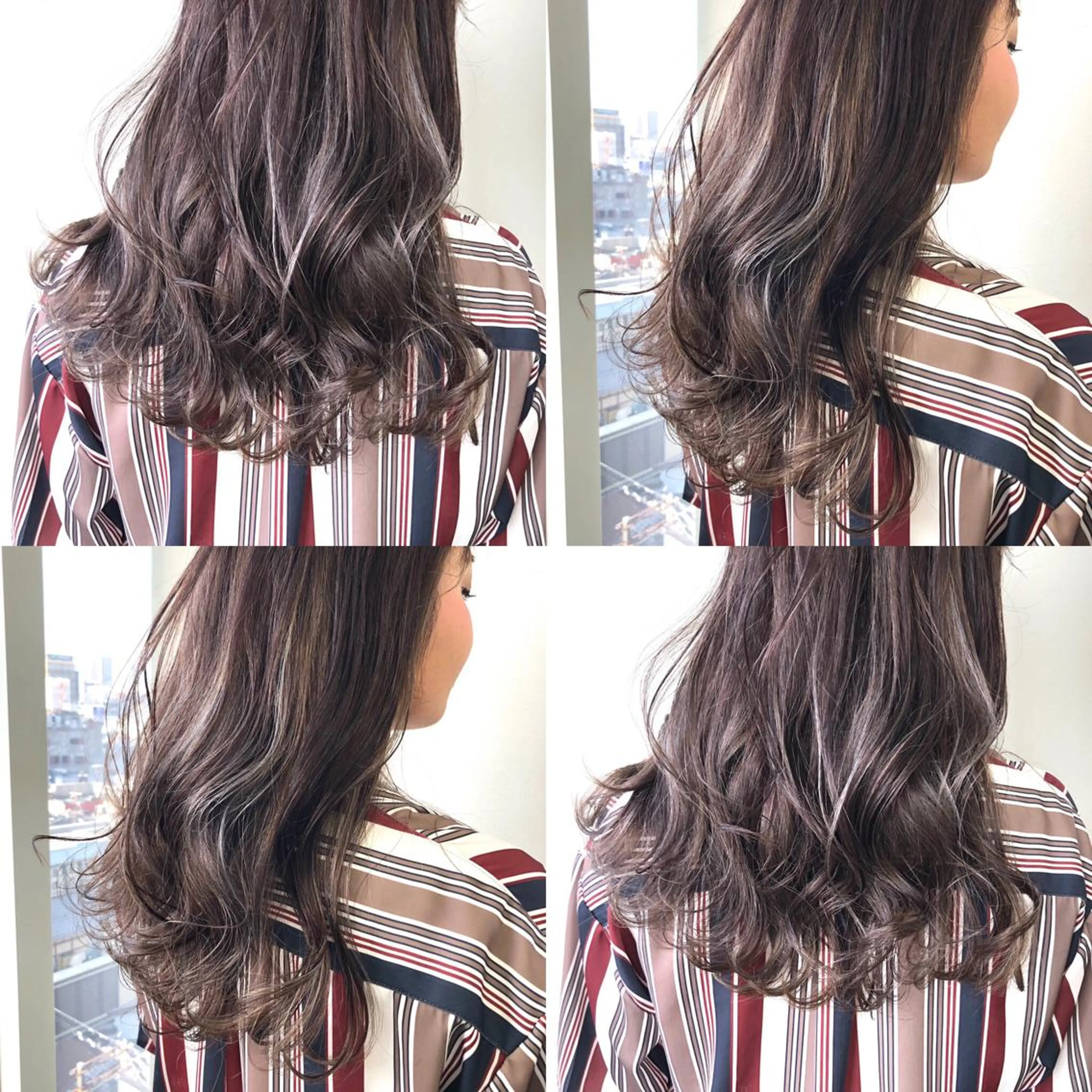 ロング ハイライト ヘアカラー トリートメント 小澤大輔 YOLO hairのヘアスタイル