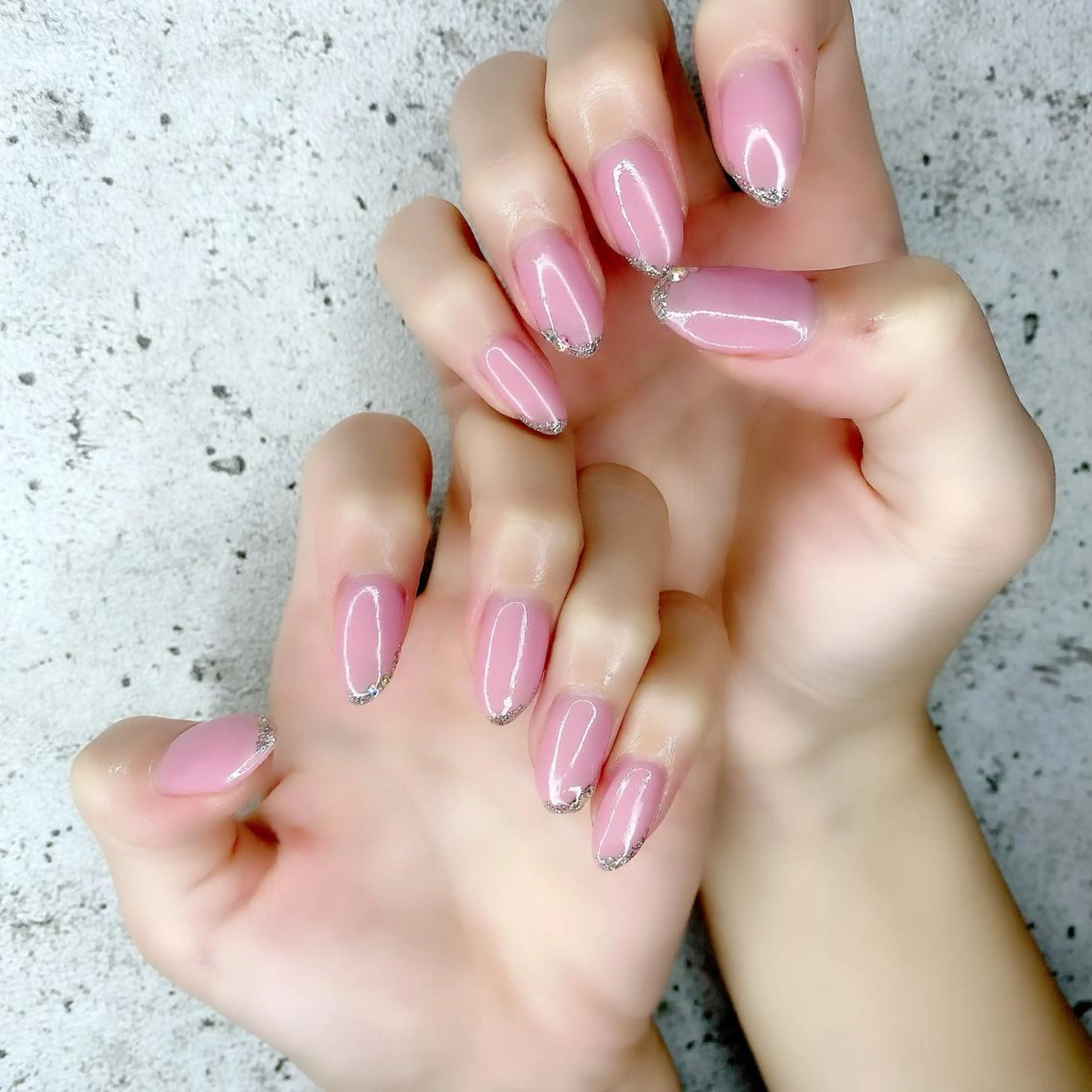 セミロング カラー パーマ ヘアアレンジ メンズ キッズ ネイル マツエク・マツパ アイブロウ ピンクカラー カラーマツエク アートネイル クリアネイル ラメ(グリッター) ハンドネイル Salon Kのネイルデザイン