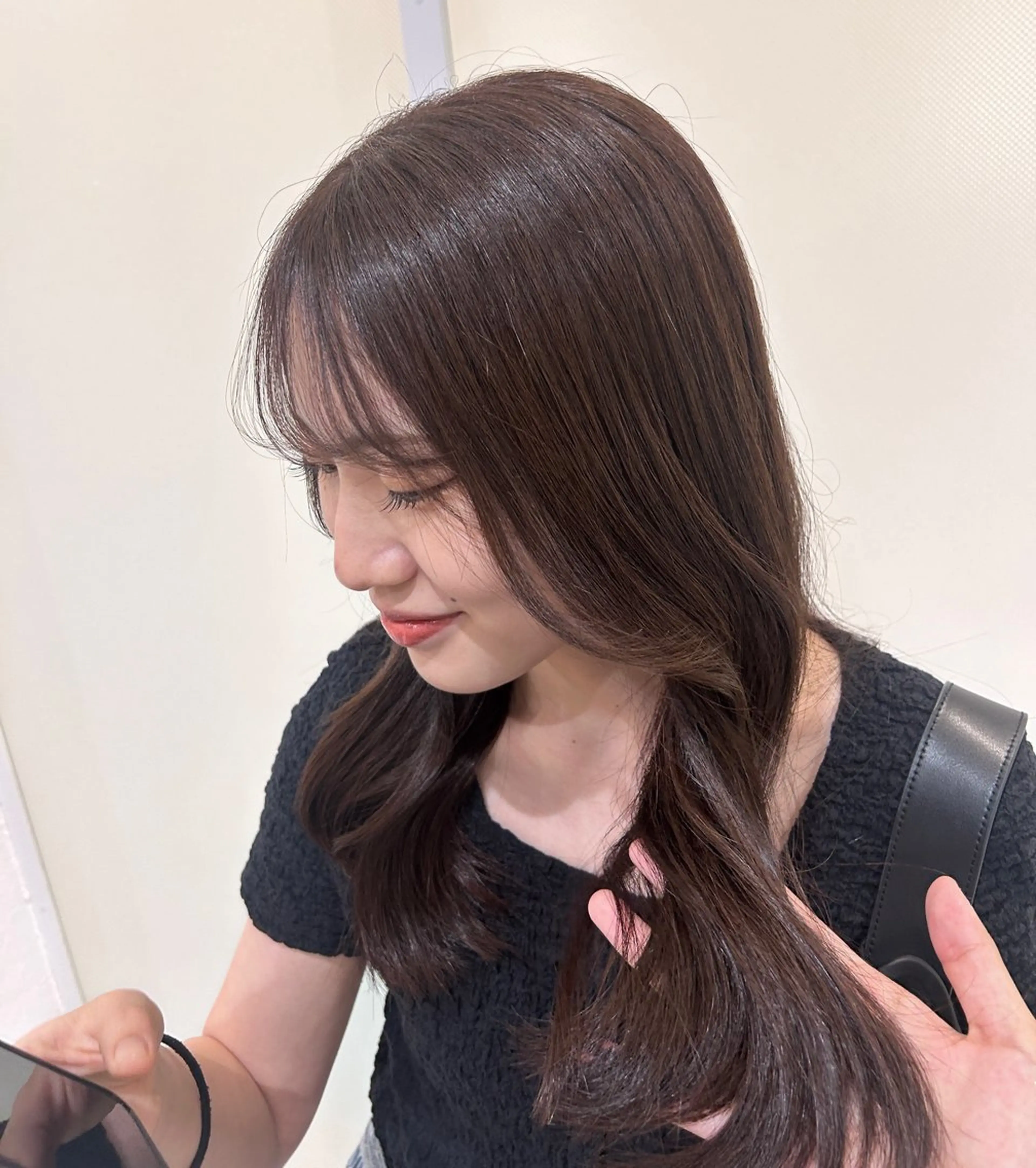 ロング カラー 透明感カラー 阪田 真奈未のヘアスタイル