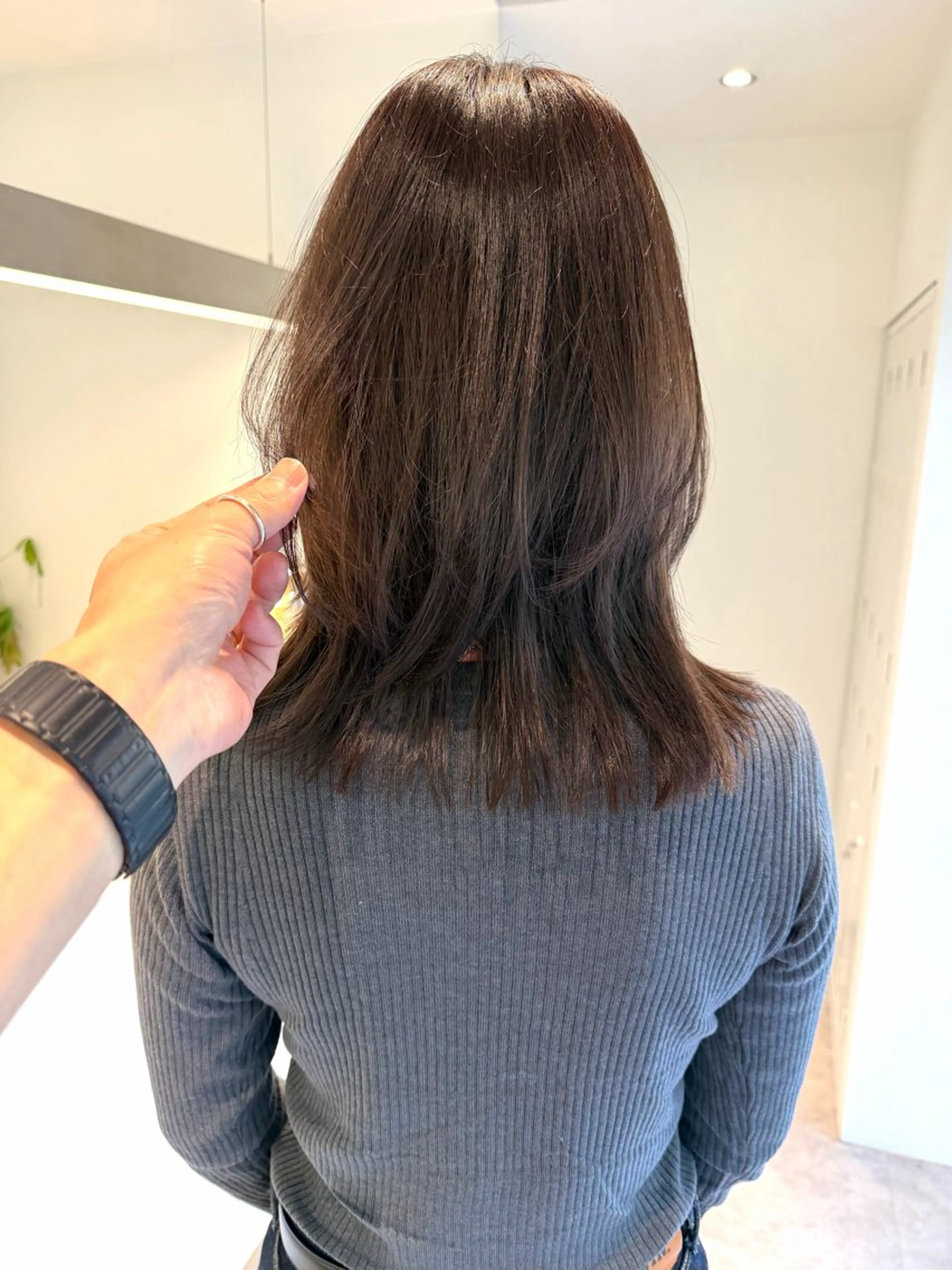 ミディアム カラー ボブレイヤー ボブ レイヤーカット レイヤーボブ/ボブ 仲川和人のヘアスタイル