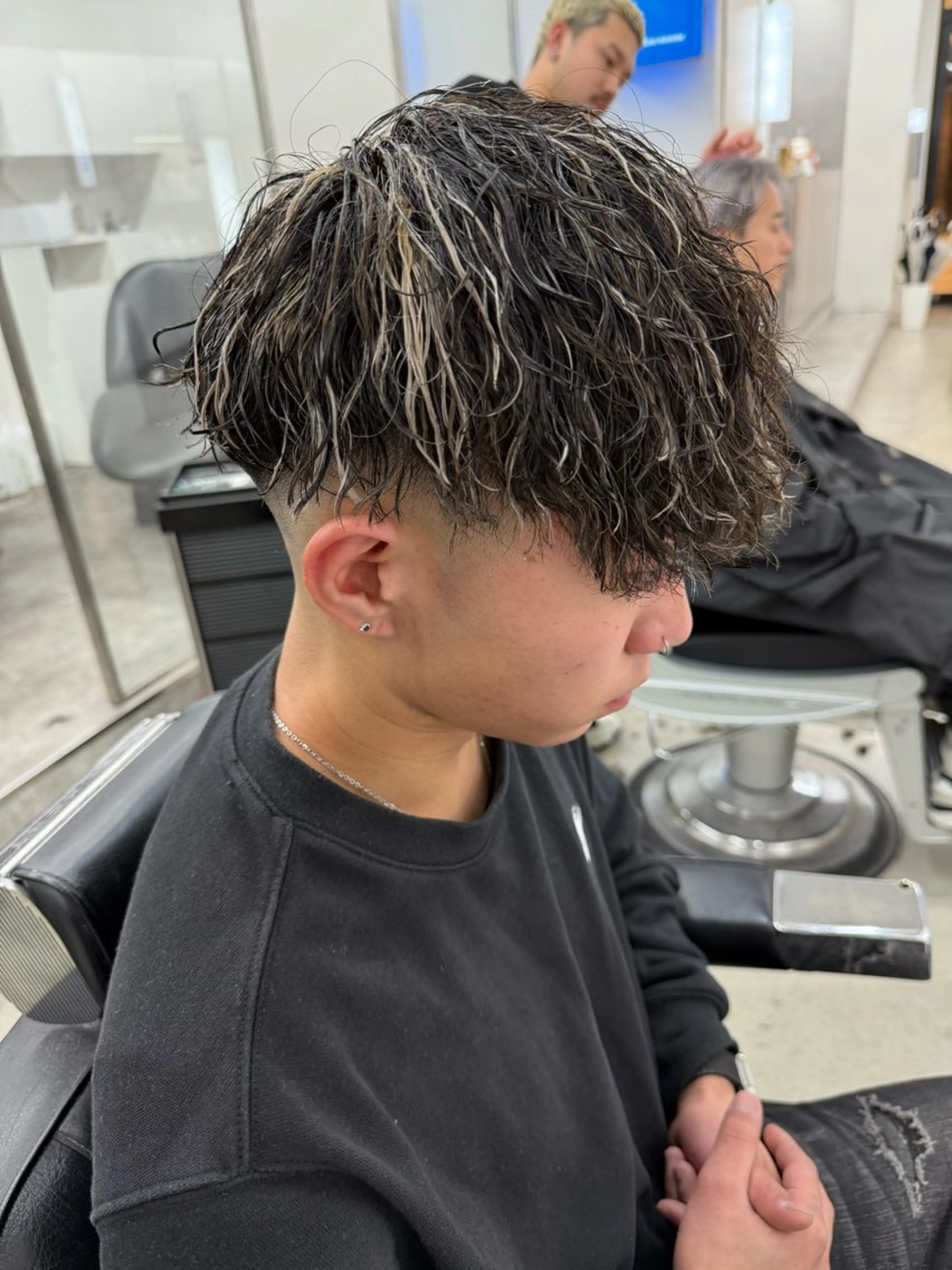 ショート パーマ メンズ カット パーマ トリートメント 亀井隆汰/メンズ専門 パーマ特化美容師のヘアスタイル