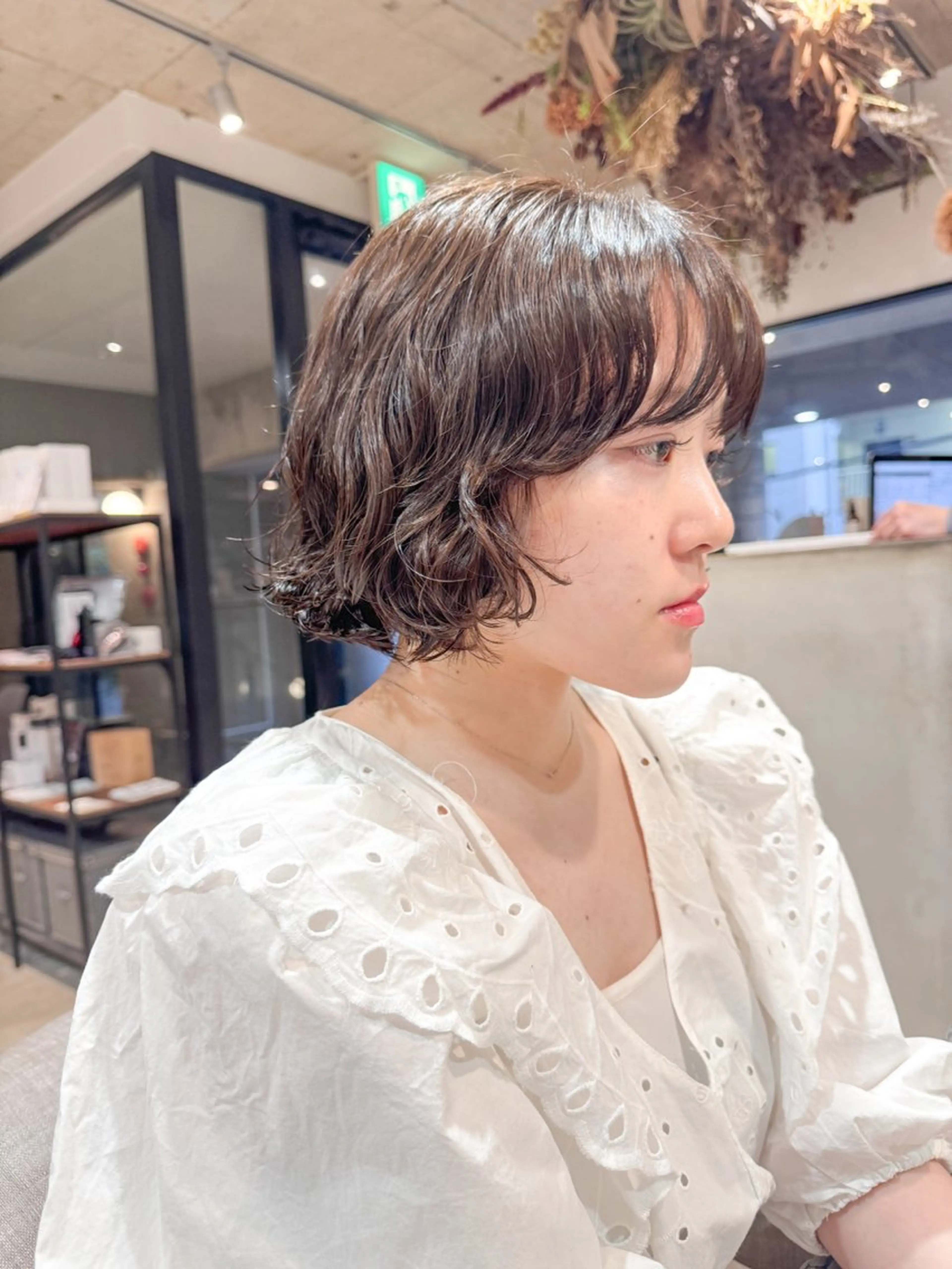 ミディアム パーマ ミディアムパーマ ニュアンスパーマ saki/メンズパー マ・デザインカラーのヘアスタイル