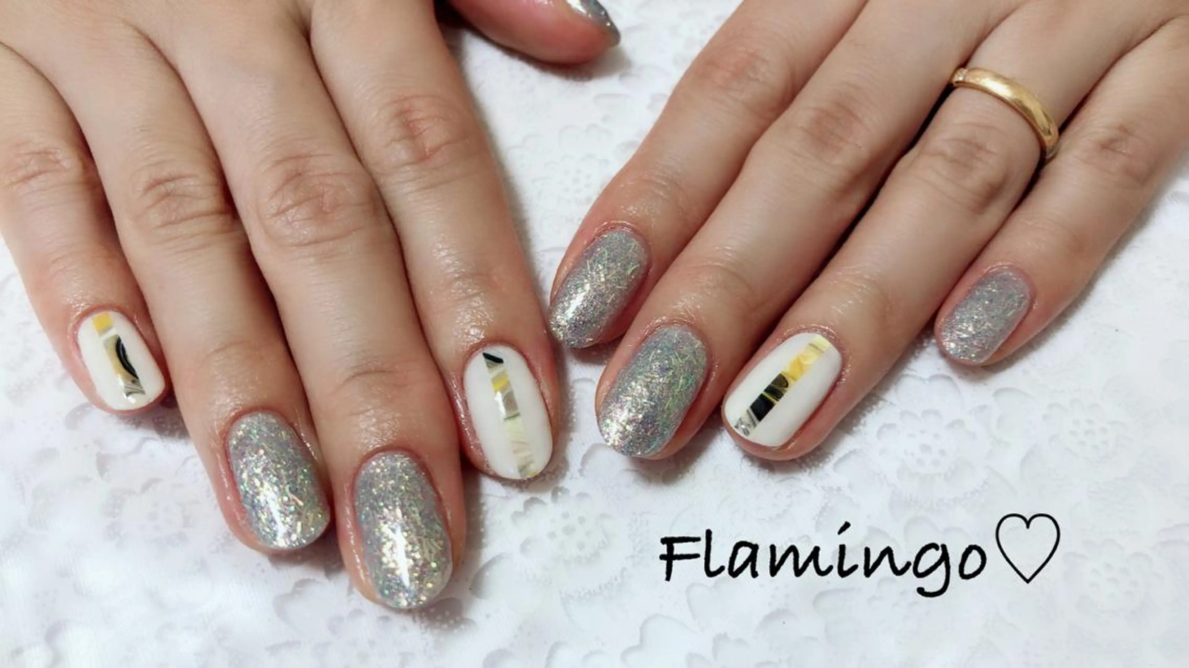 ネイル フィルイン／自爪育成 ／爪に優しい施術のネイルデザイン