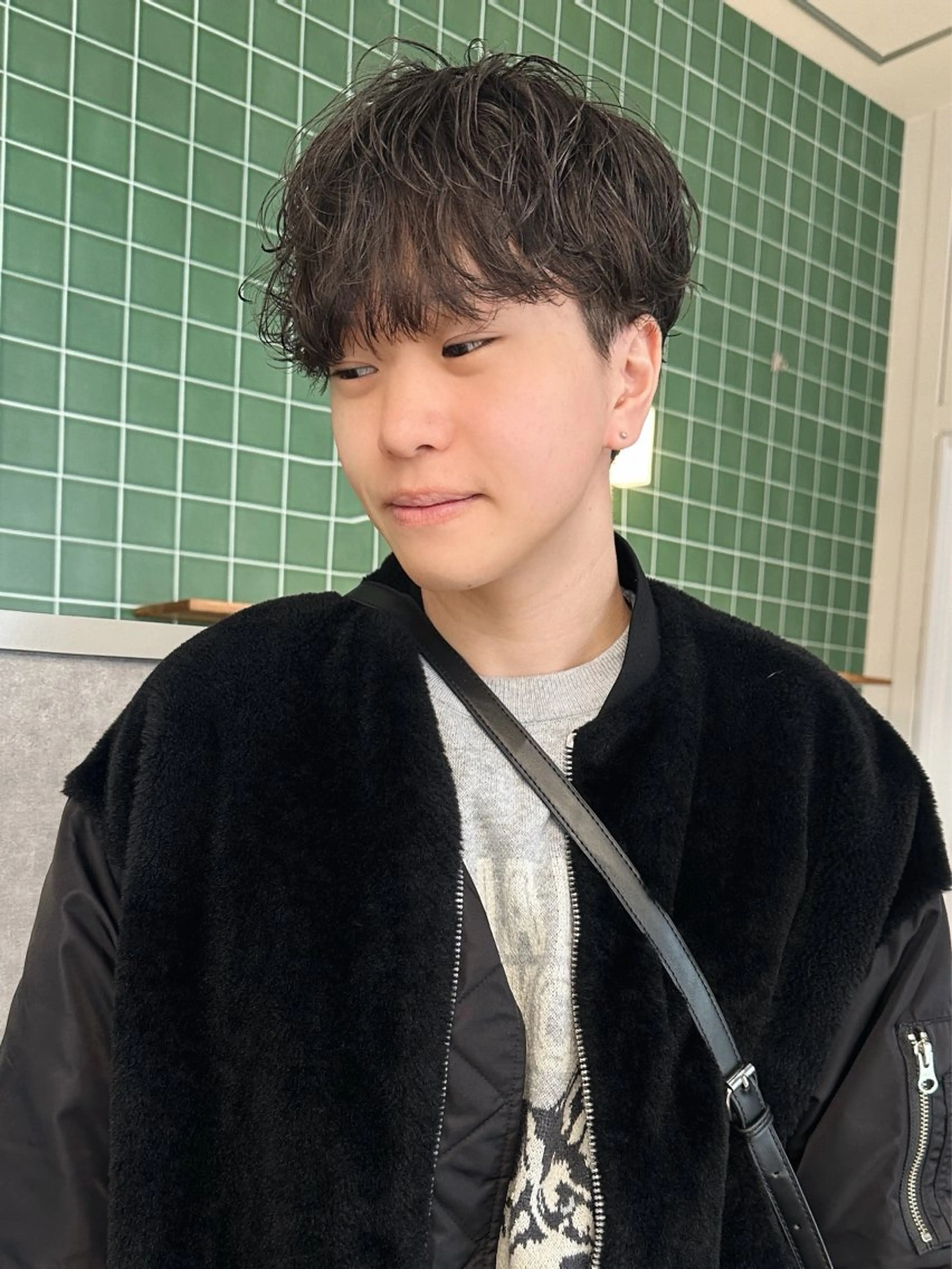 パーマ メンズ メンズパーマ カット パーマ 【LIC】南堀江 安藝颯/メンズ限定のヘアスタイル