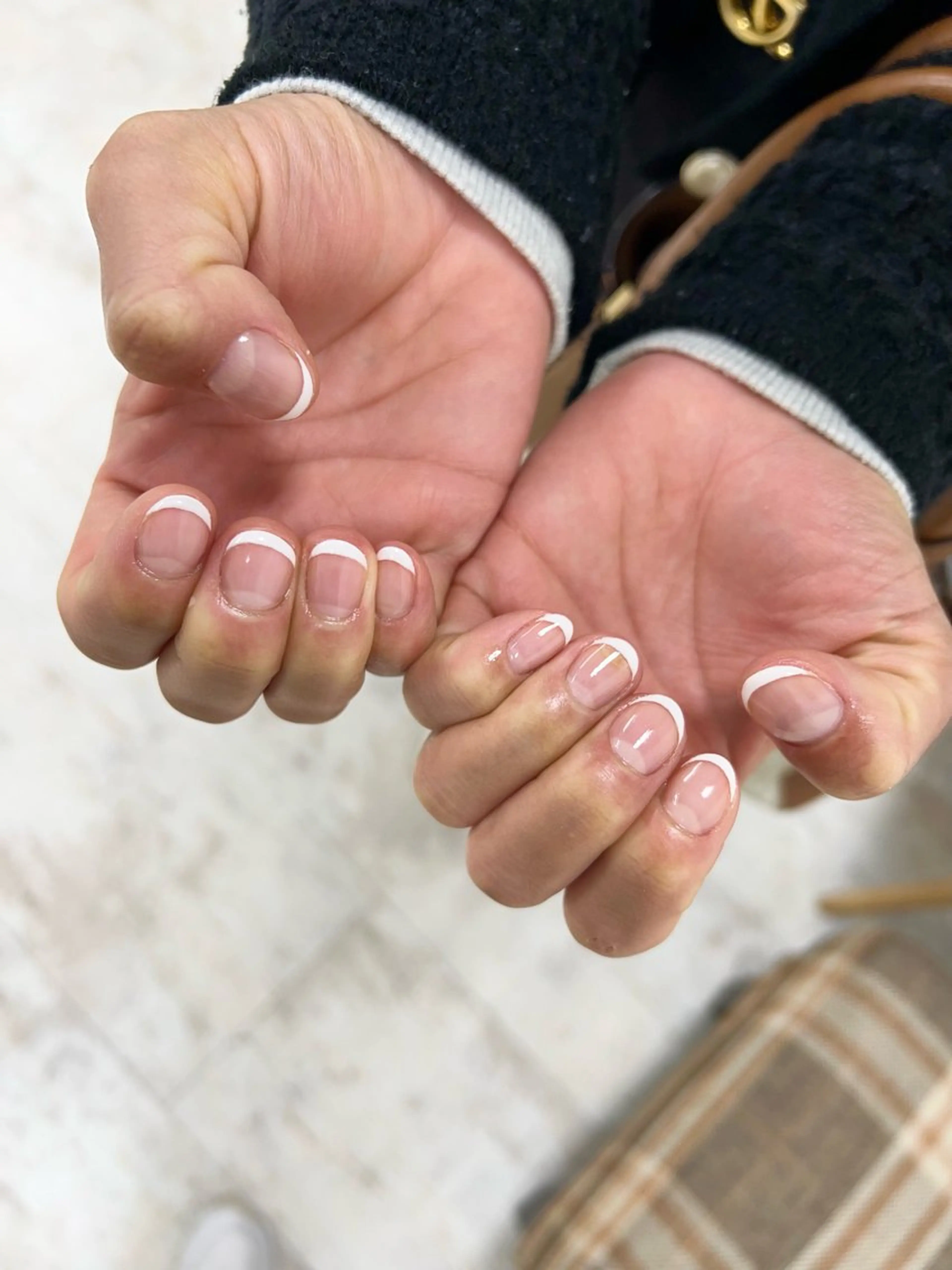 ネイル フレンチネイル 吉田 里菜のネイルデザイン