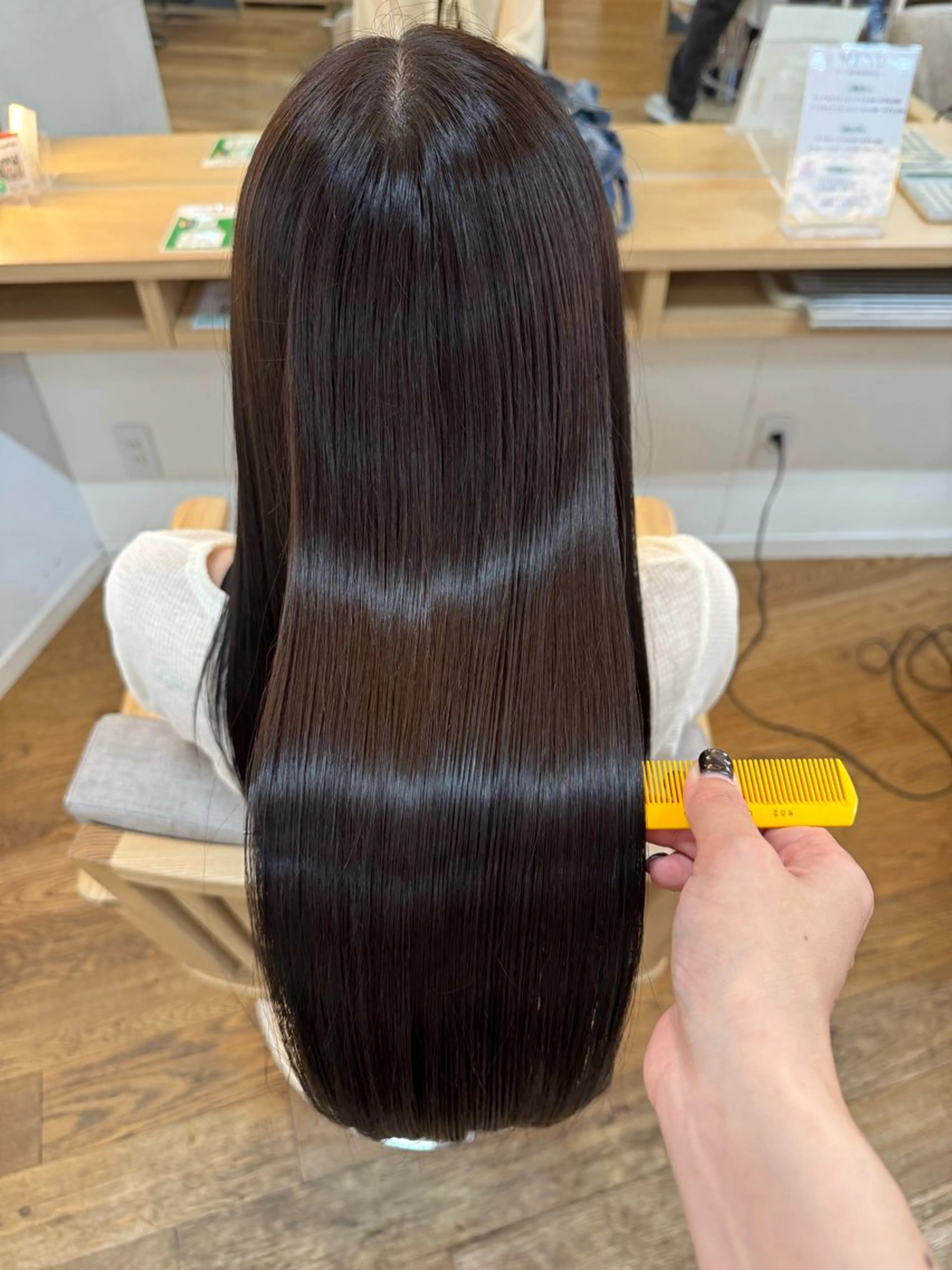 ロング 髪質改善/縮毛矯正✨ 白石ゆいのヘアスタイル