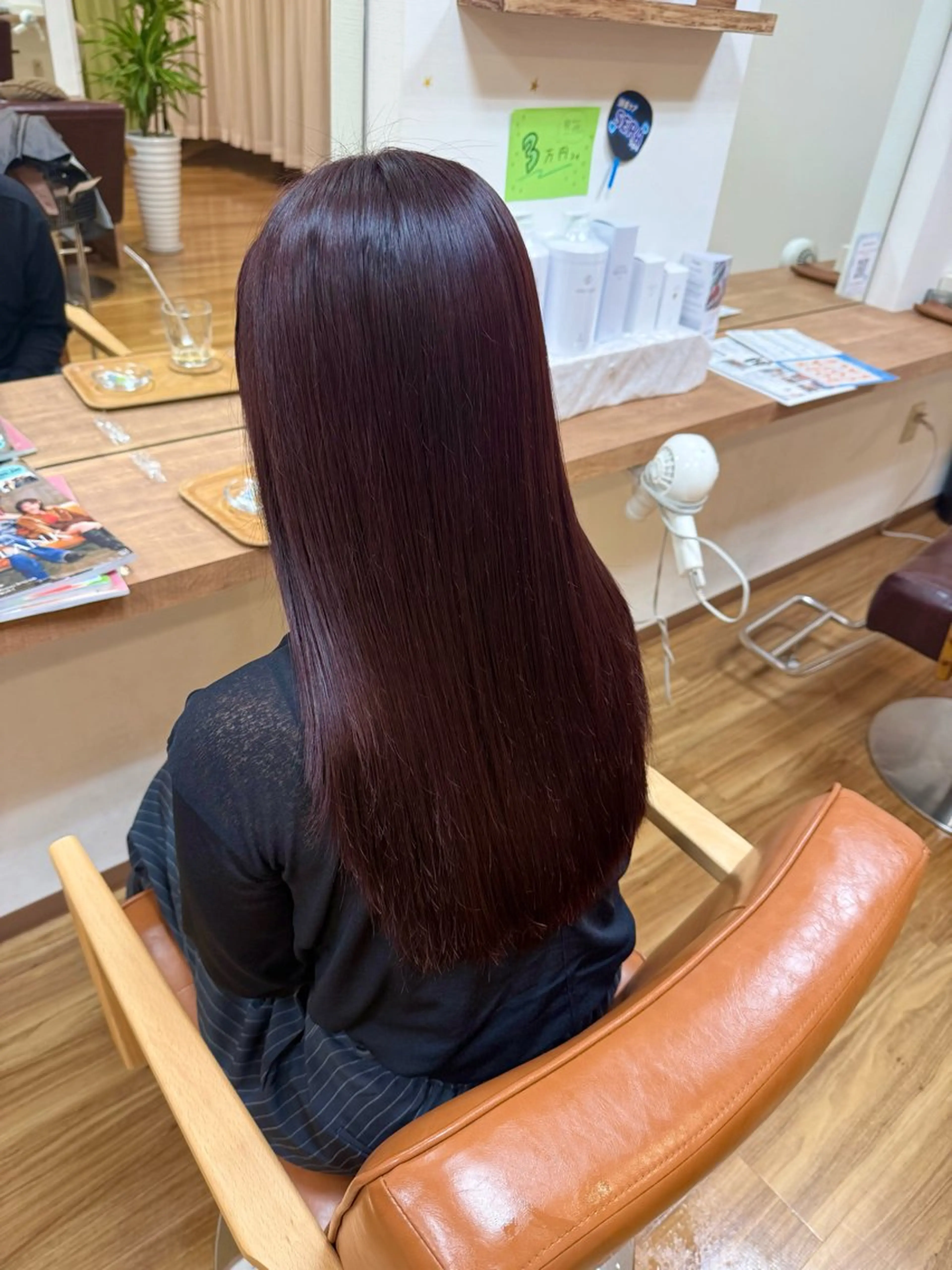 ロング カラー ボルドーカラー 【STORY】 🧁misaki🧁のヘアスタイル