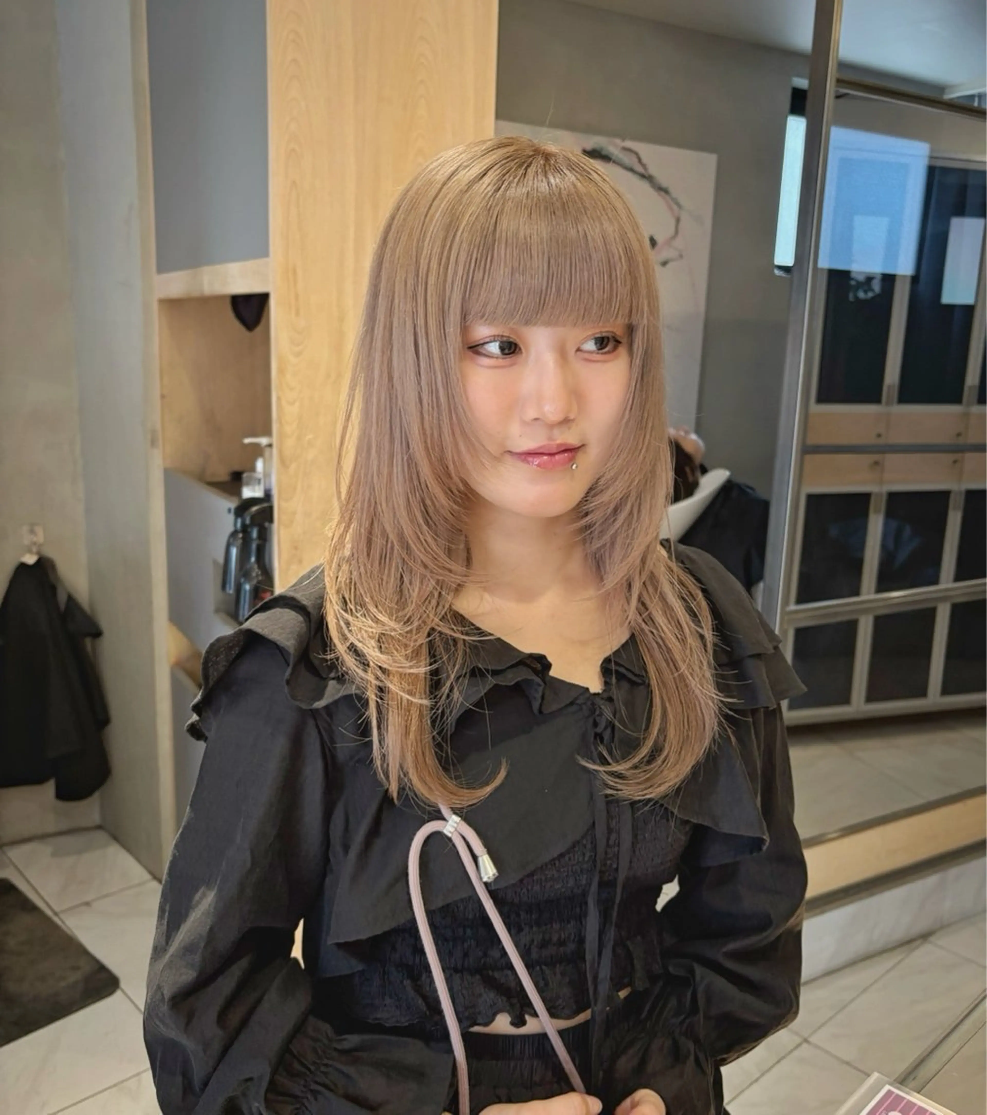 ロング カラー ヘアアレンジ 艶髪/レイヤーカット 🐣misakiのヘアスタイル