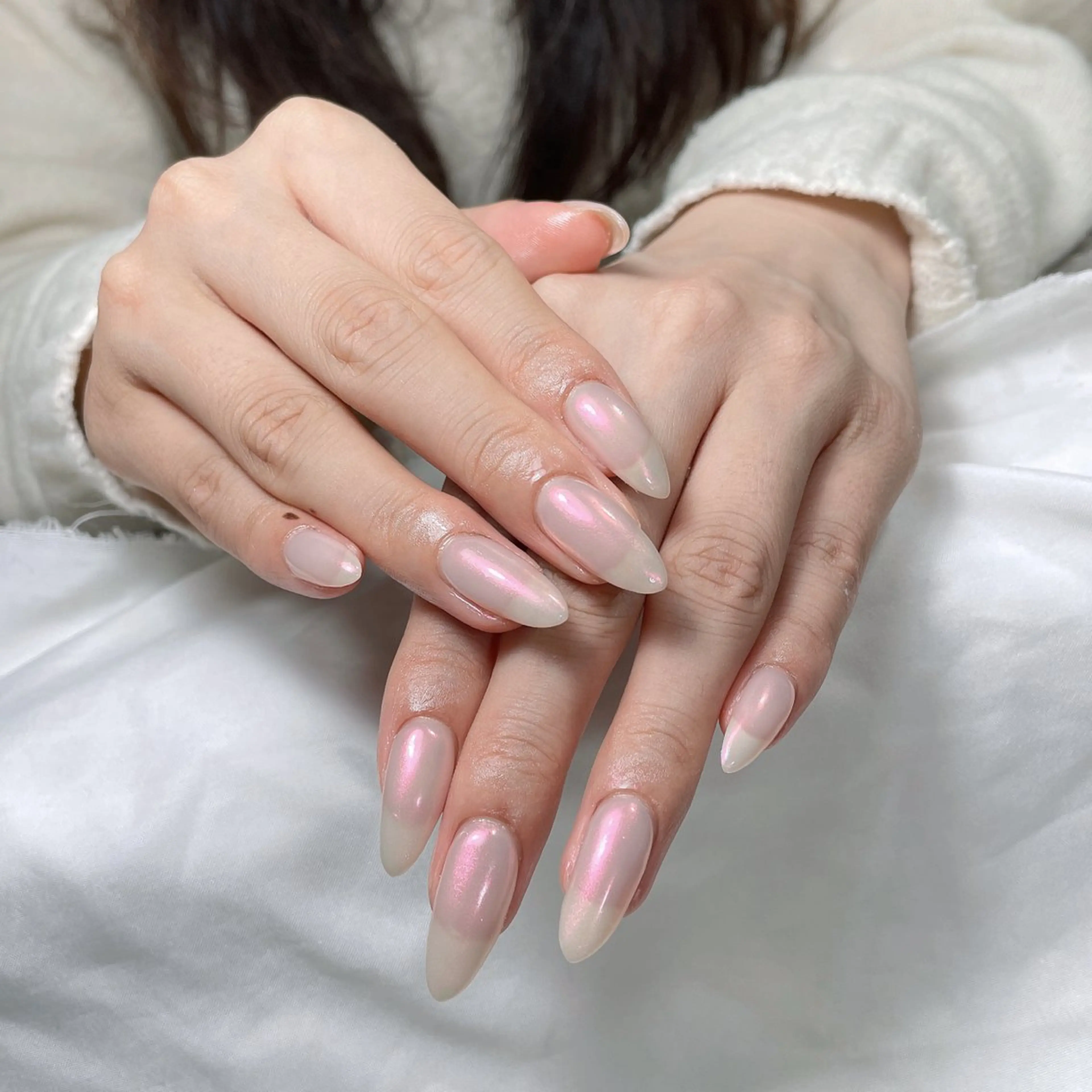 ネイル アートネイル フレンチネイル ジェルネイル グラデーション 韓国ネイル ハンドネイル 久保田 マリコのネイルデザイン