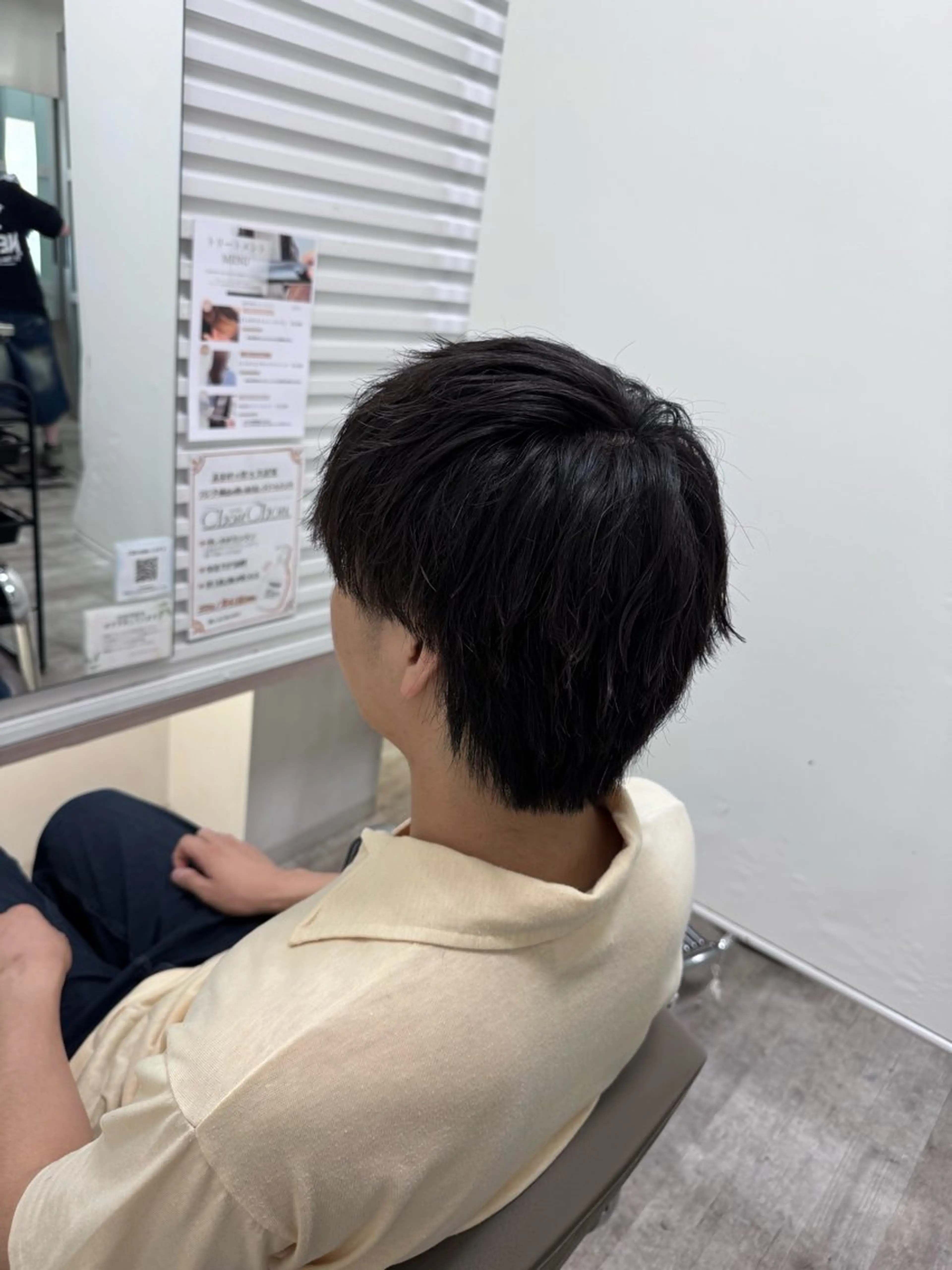 🦈メンズカット➕暗めカラー🫟➕ヘッドスパ💆🏻‍♂️の写真