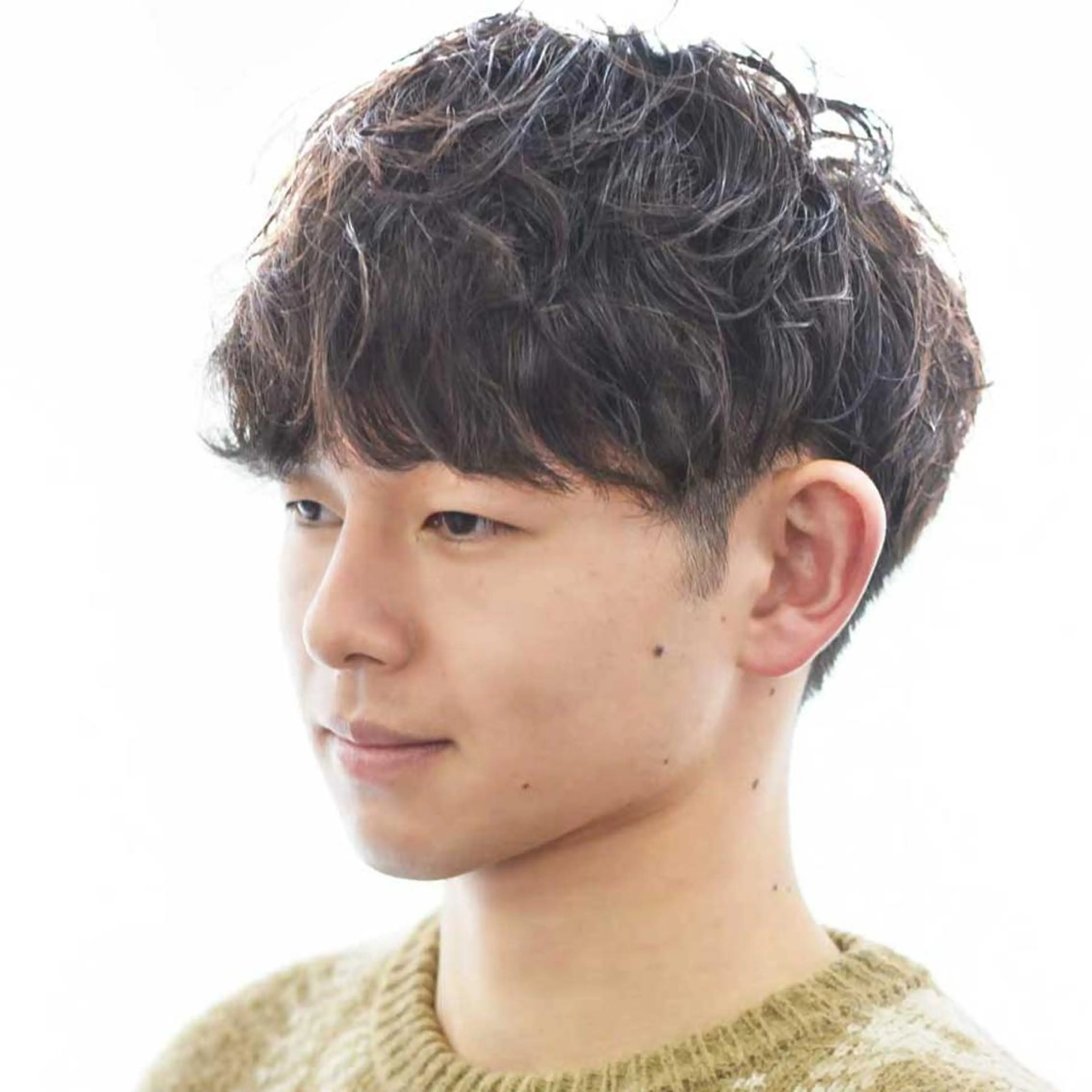 メンズ ショート マッシュ メンズパーマ 稲田 拓斗 ✂️Atemのヘアスタイル