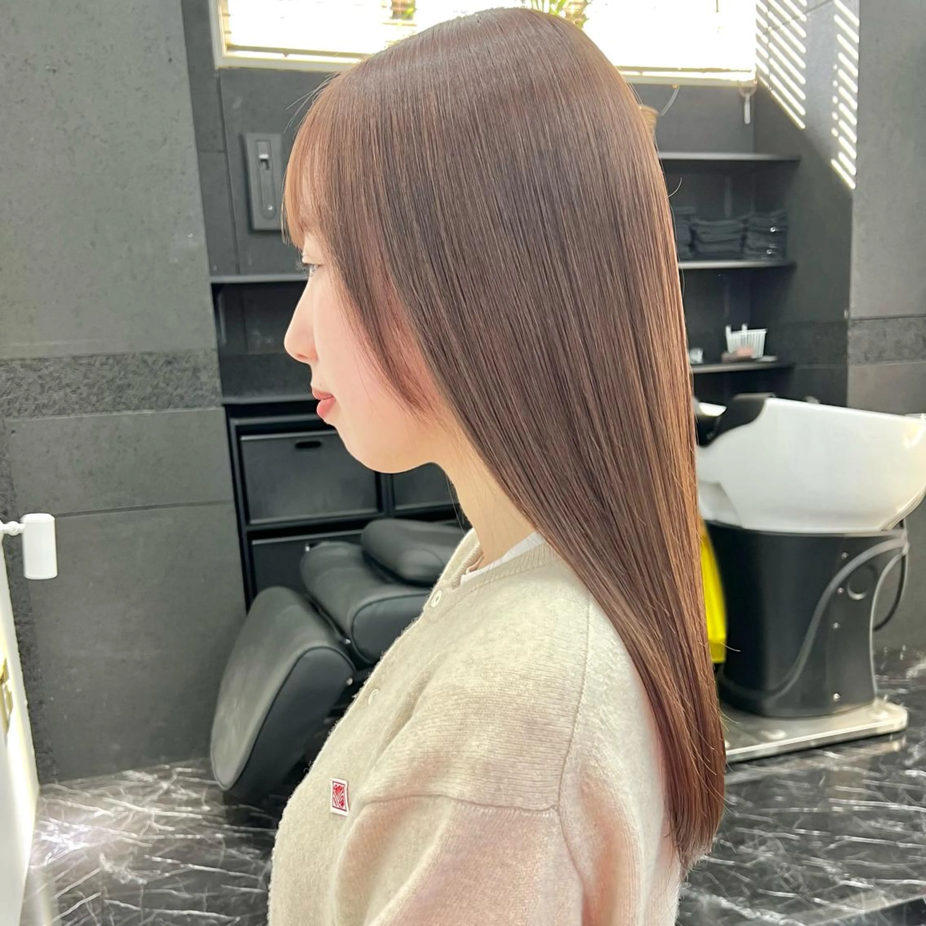 セミロング カラー ブリーチ ハイトーンカラー ケアブリーチ×ハイト ーン専門/SHOTAのヘアスタイル