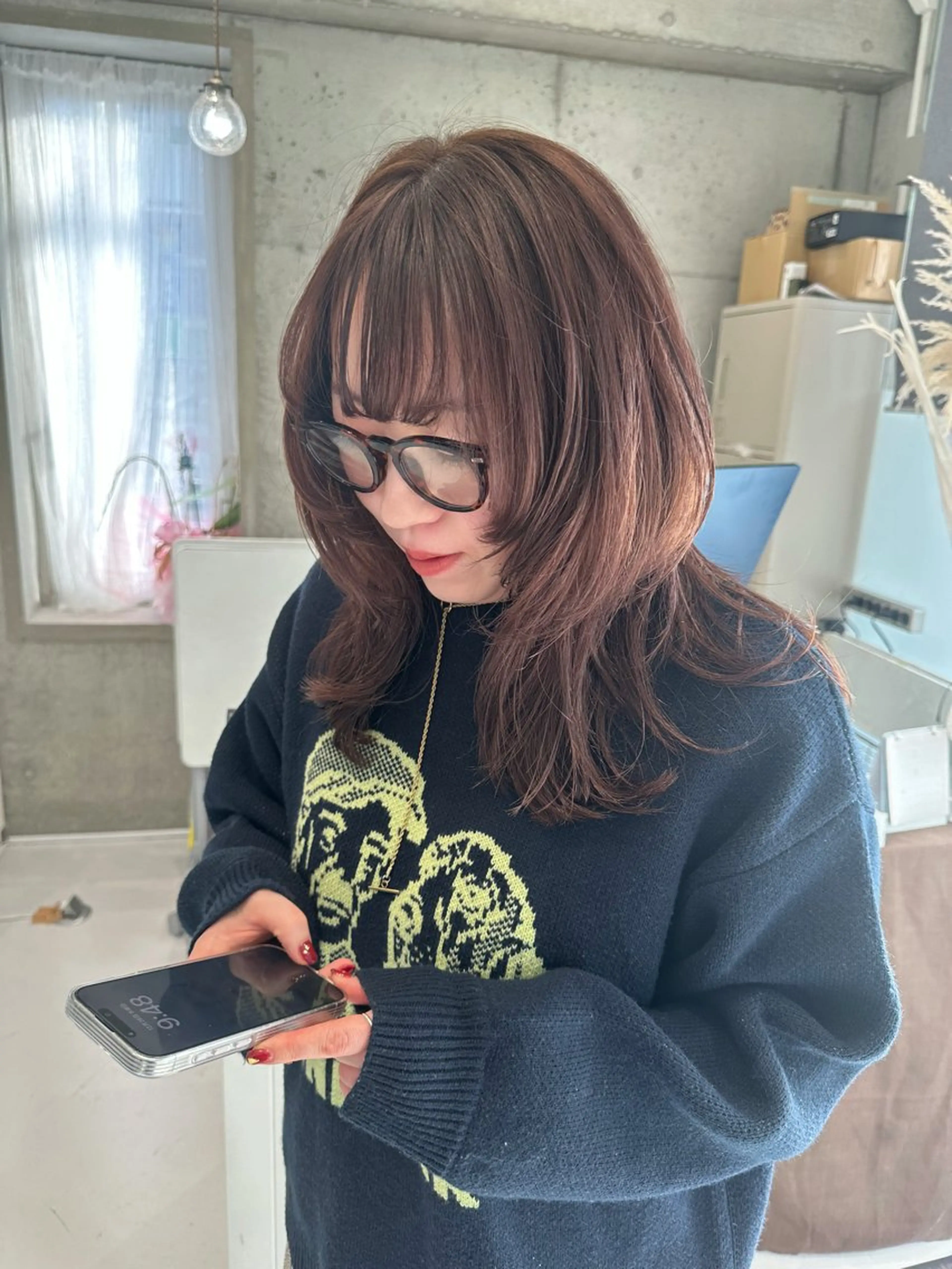 ミディアム 山崎結菜 髪質改善💎のヘアスタイル