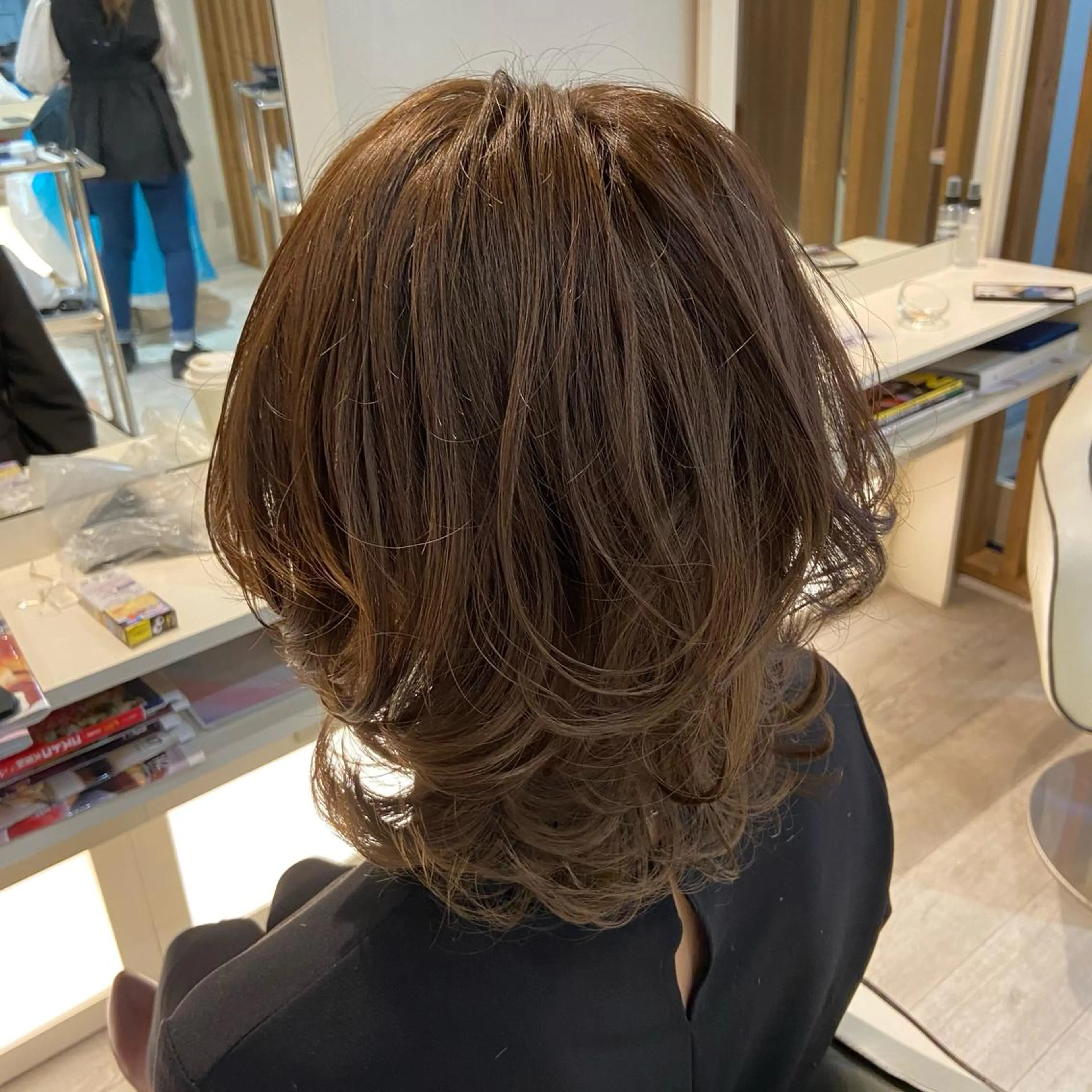 セミロング カラー 札幌ブリーチカラー/ ダブルカラー/ドイのヘアスタイル