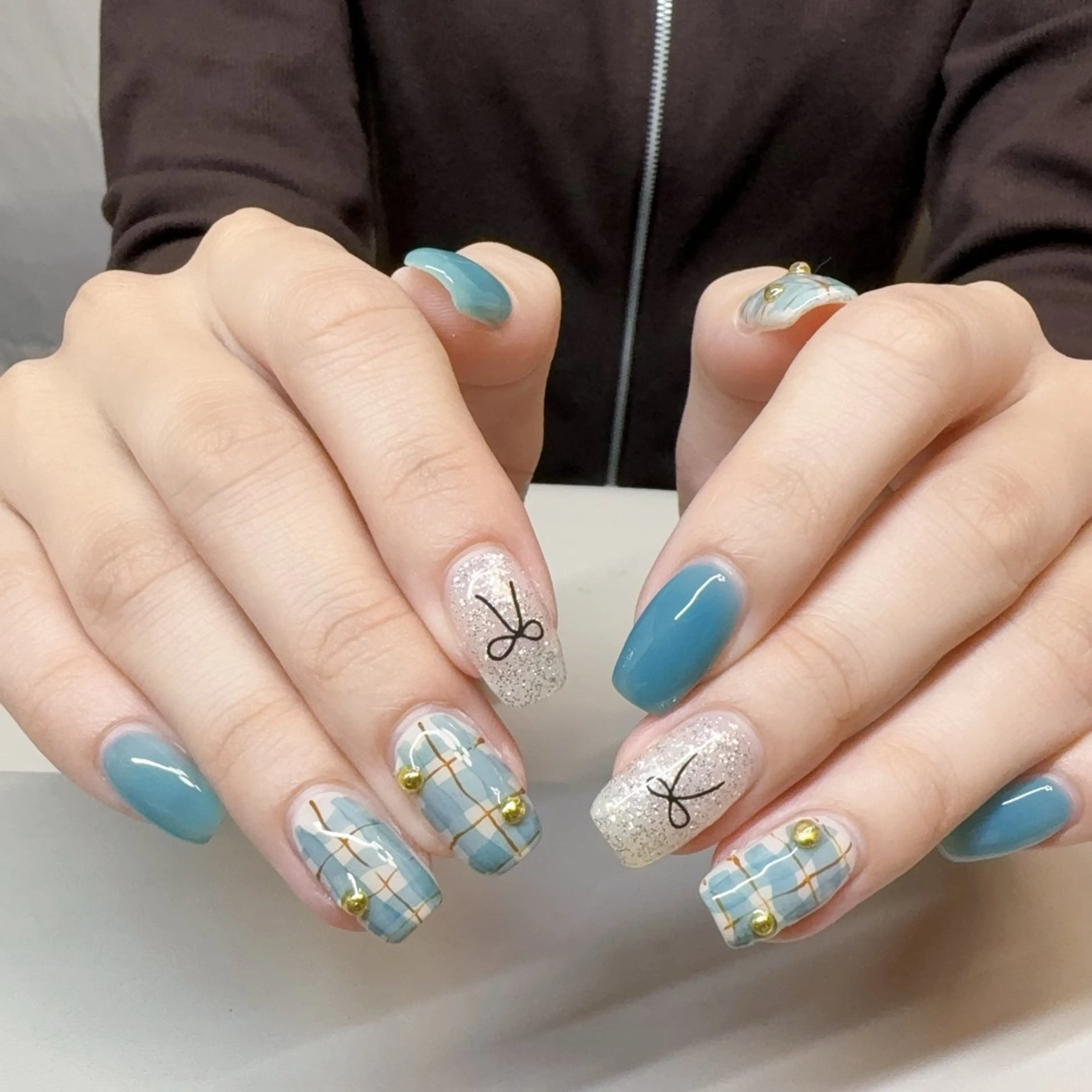 ネイル アニマル柄 べっ甲ネイル ブラウン ジェルネイル ハロウィン Rika  nail cocoのネイルデザイン