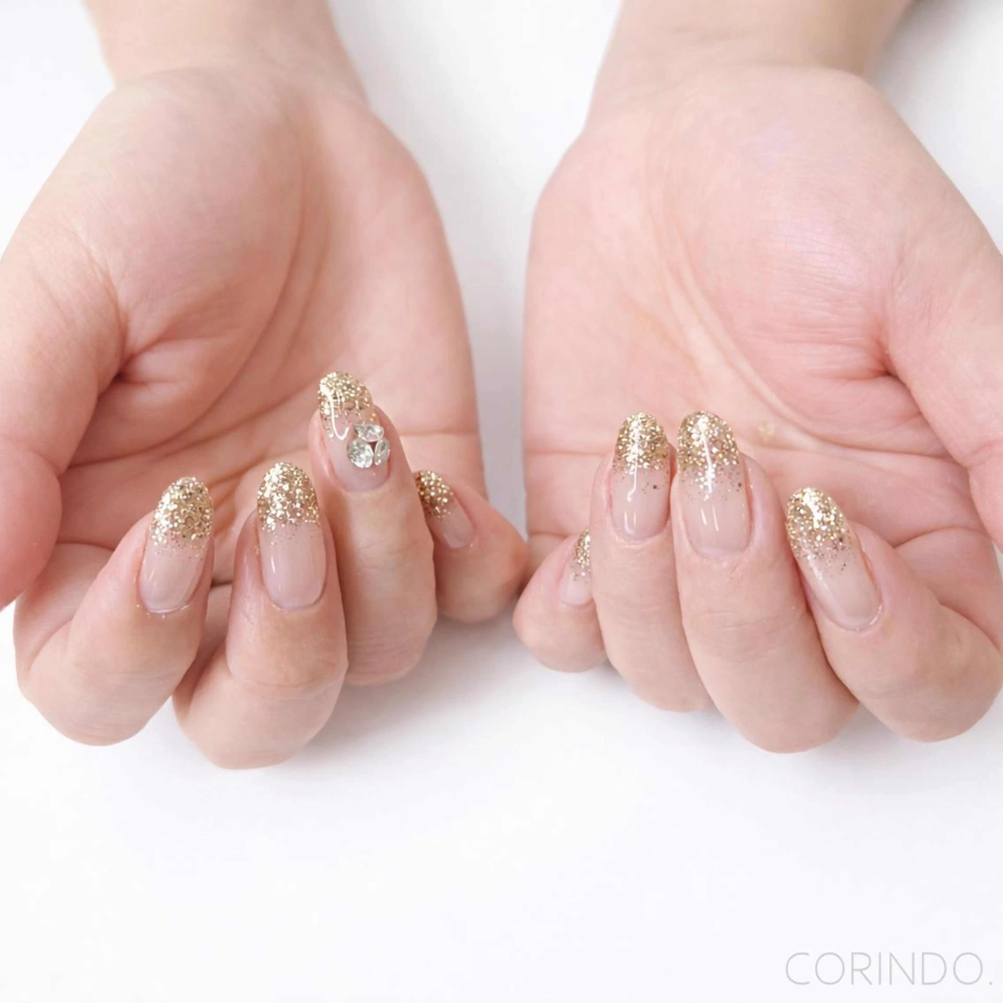 ネイル ジェルネイル ゴージャス グラデーション ラメ(グリッター) ラメグラデーション ハンドネイル 🌸PC診断×ネイル 垢抜け専門 SARAのネイルデザイン