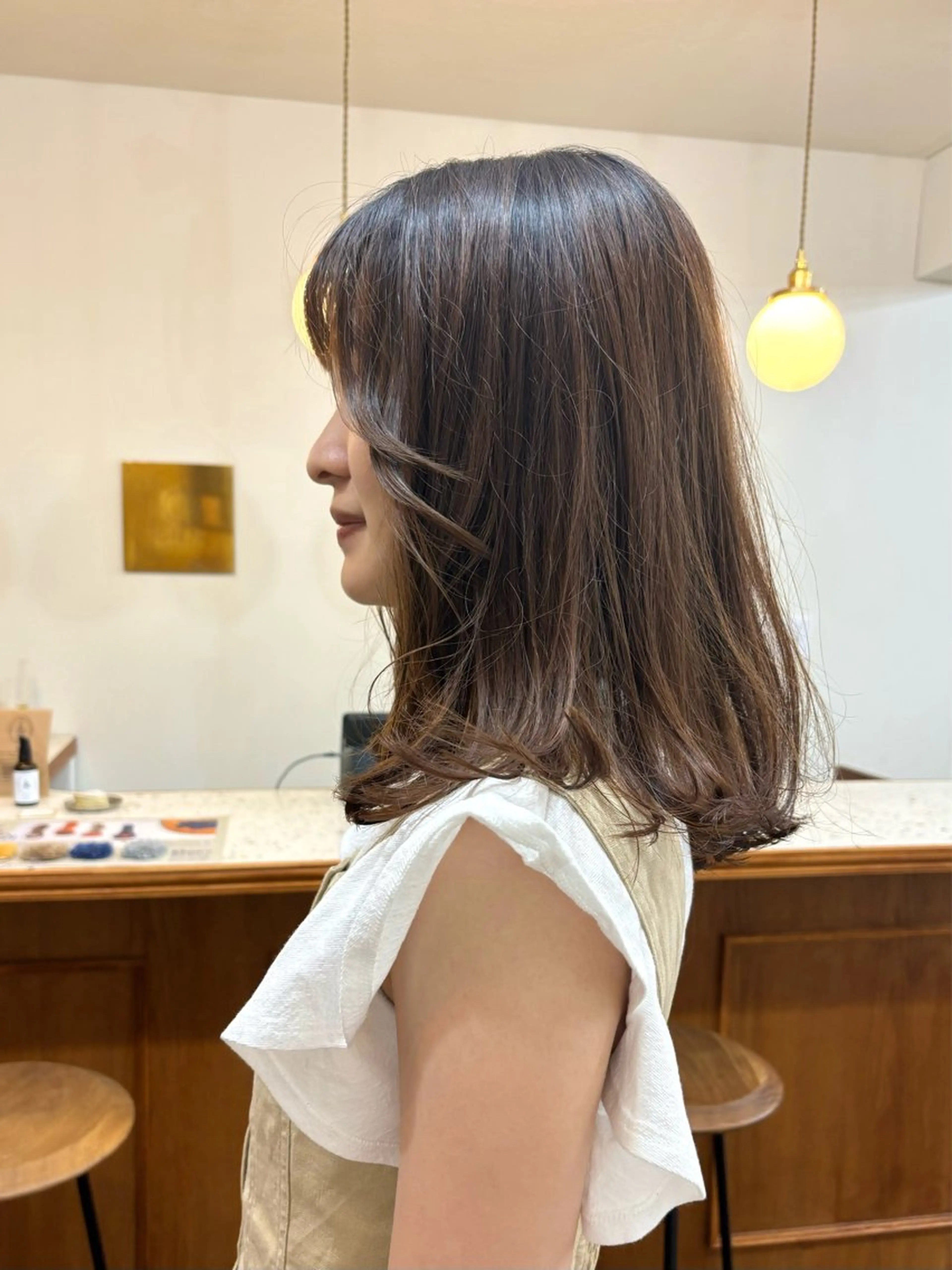 セミロング 伸ばしかけ 似合わせカット ayano🫧 《CIEN》のヘアスタイル