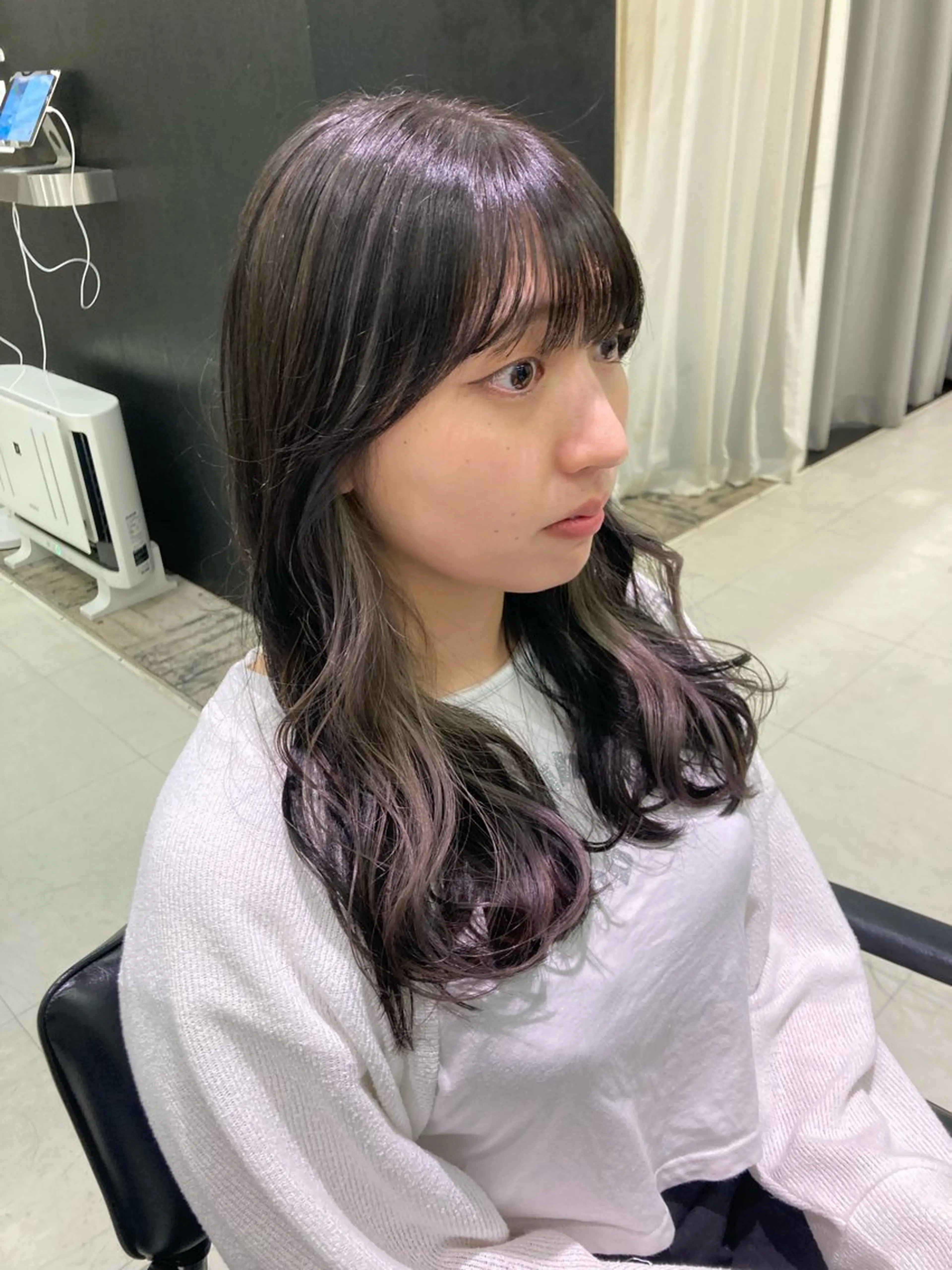 カラー カット ヘアカラー トリートメント 💖ブリーチなし透明 感💖ASAHIのヘアスタイル