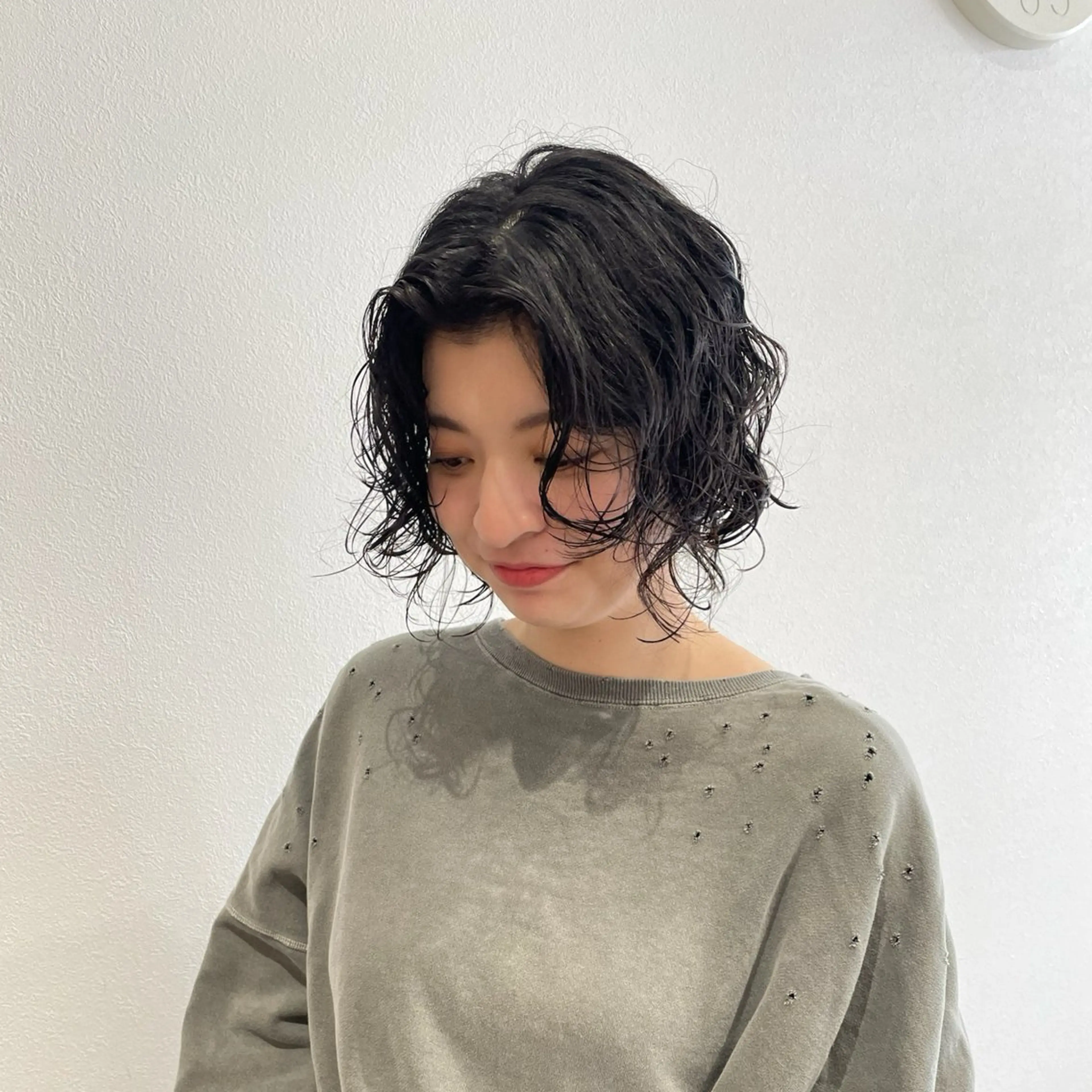 ショート パーマ ボブ ニュアンスパーマ カット パーマ トリートメント 北九州美容室 🕊️わかな✂︎のヘアスタイル